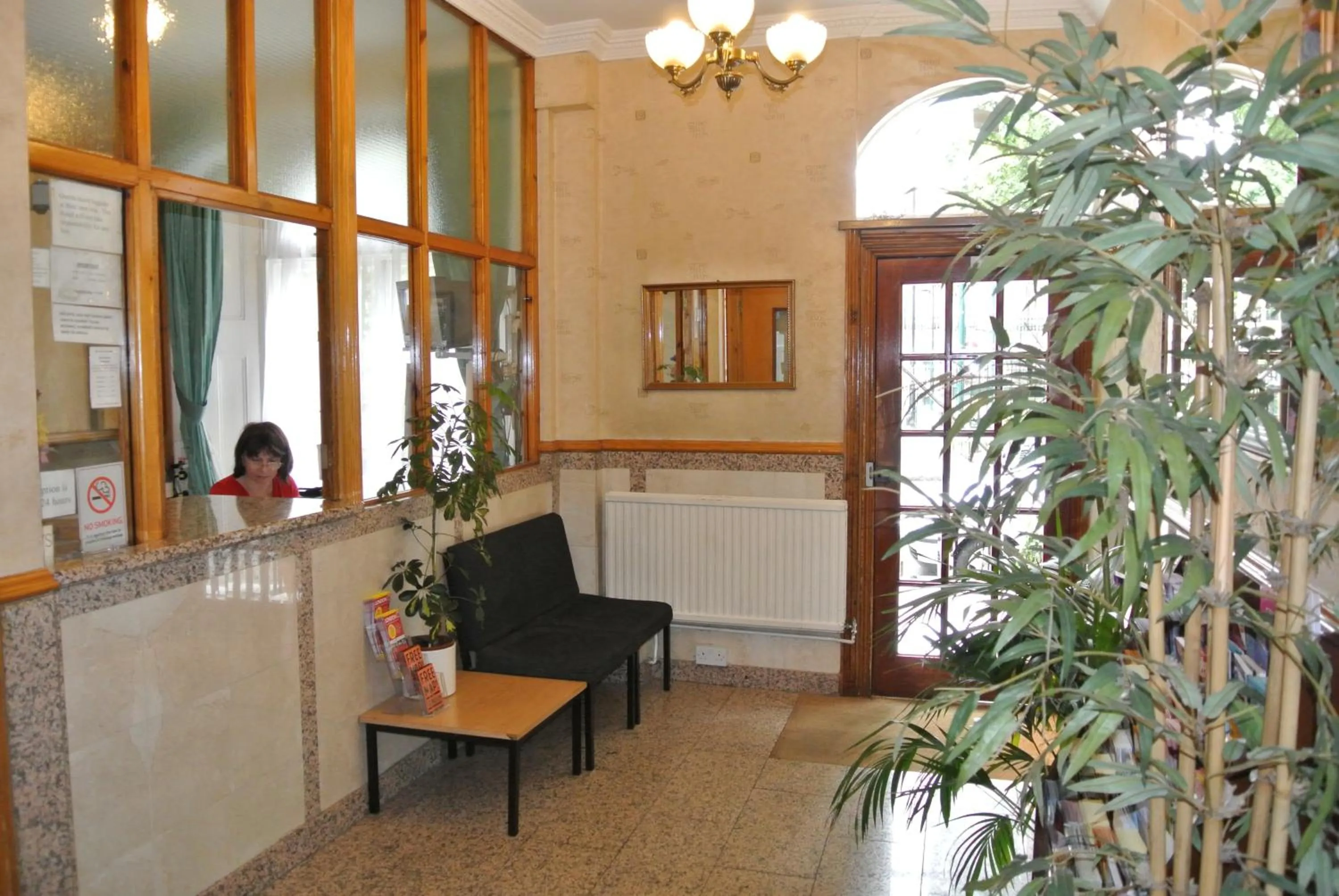 Lobby or reception in European Hotel