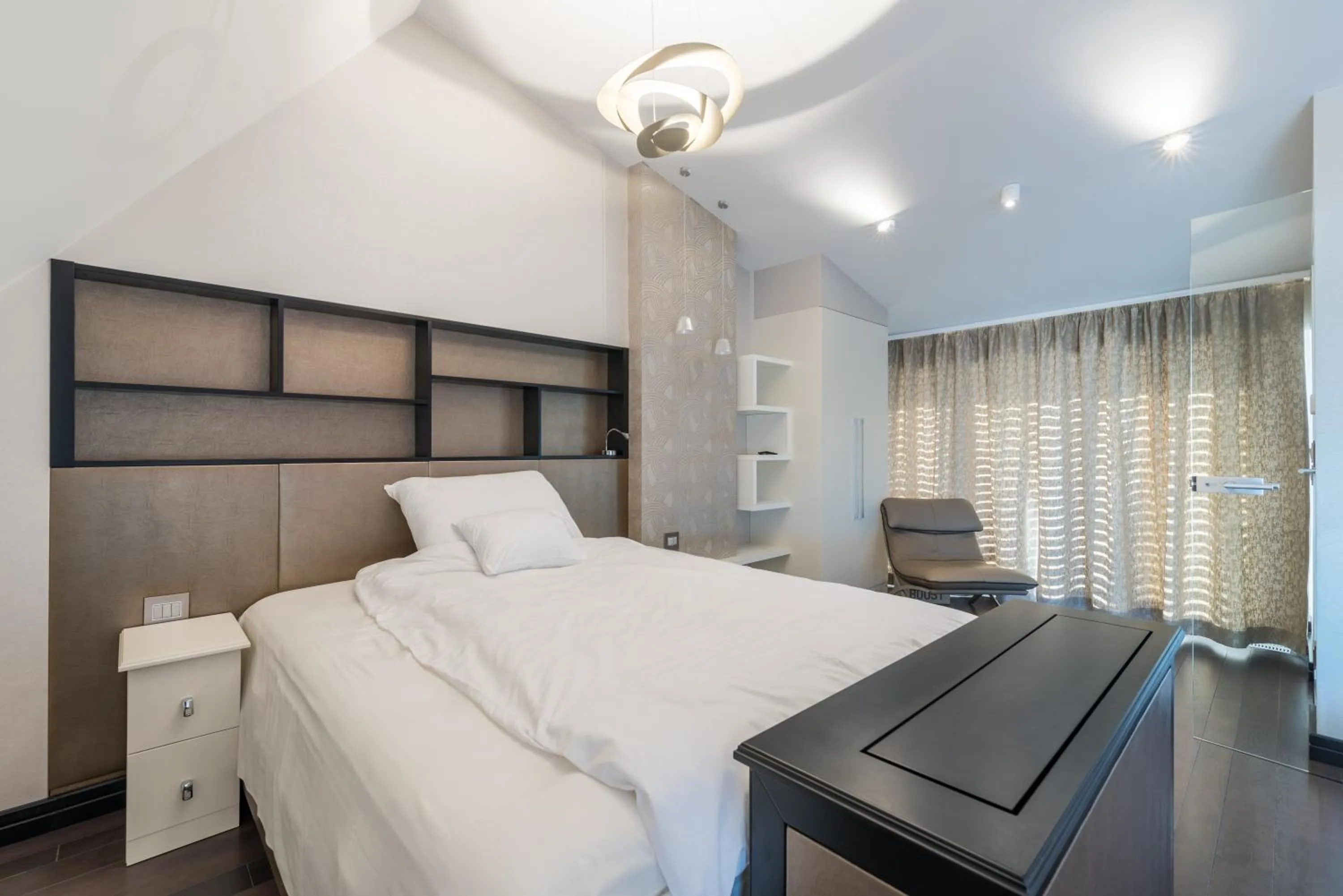 Bed in Castle Apartments Budapest