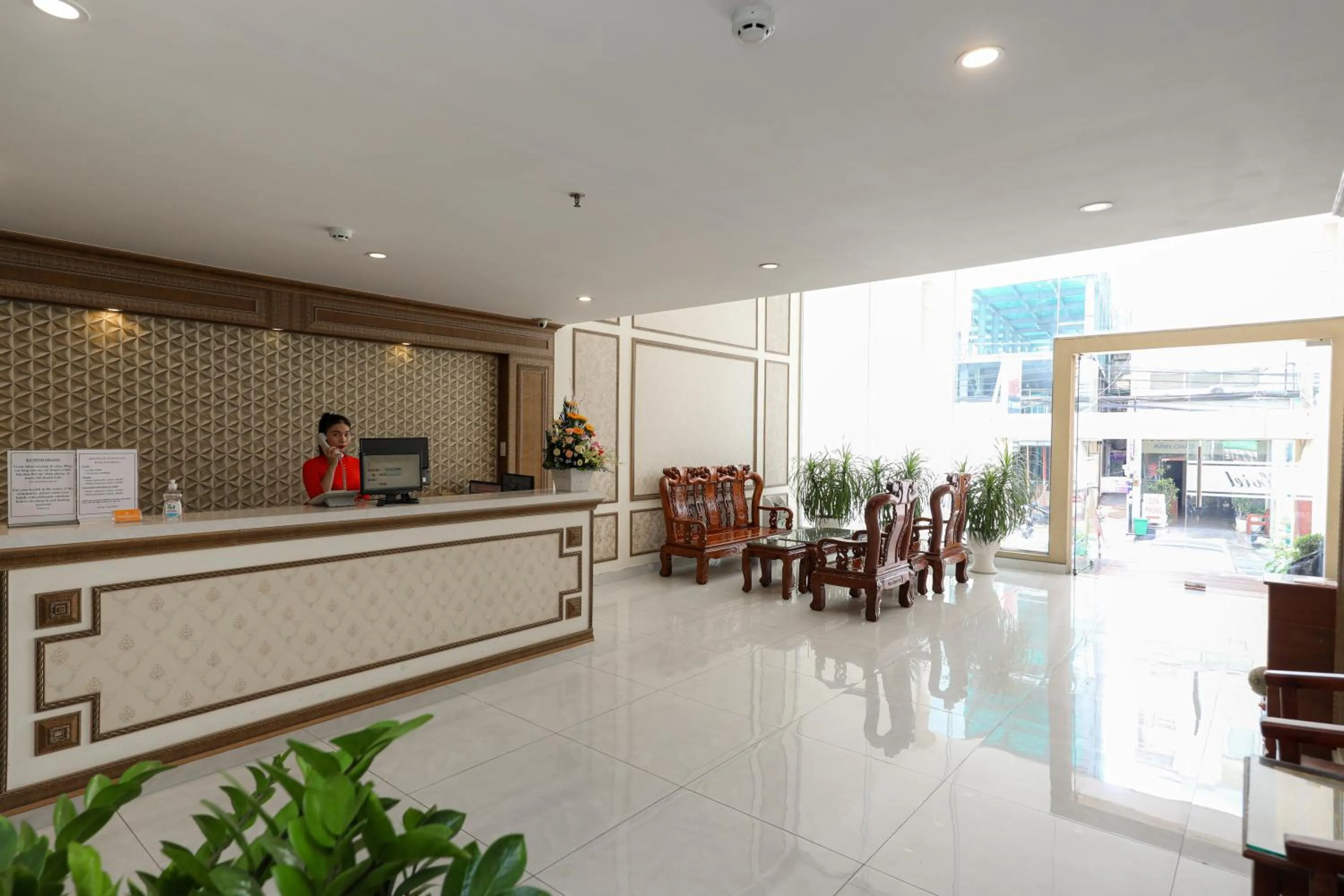 Lobby or reception in Minh Hoang Hotel