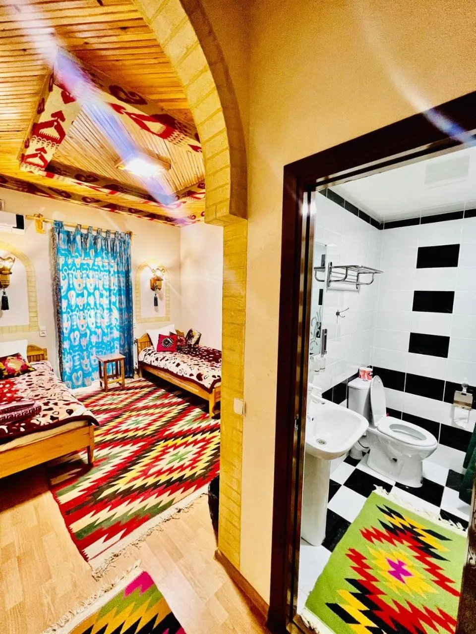 Bed in Zukhro Boutique Hotel