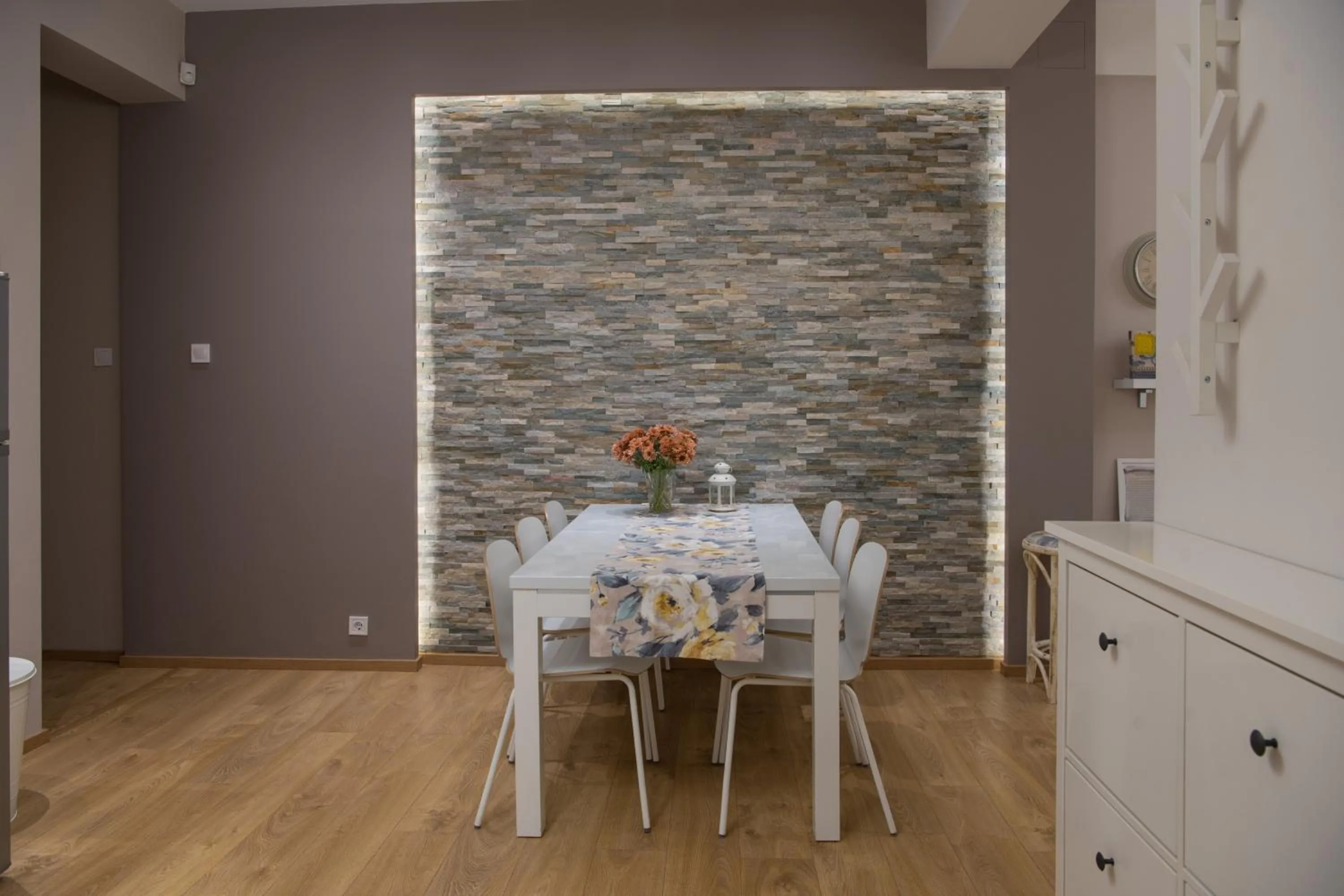 Dining area in The North Tower Apartment