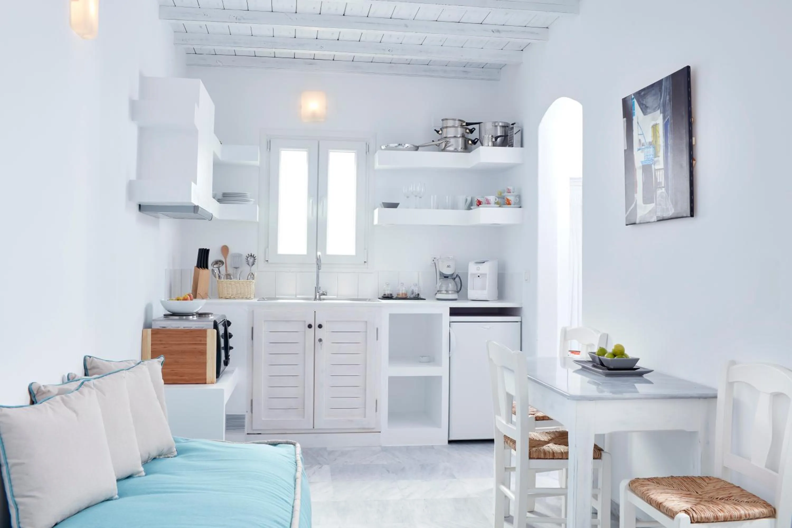 Kitchen or kitchenette in Mykonos Town Suites