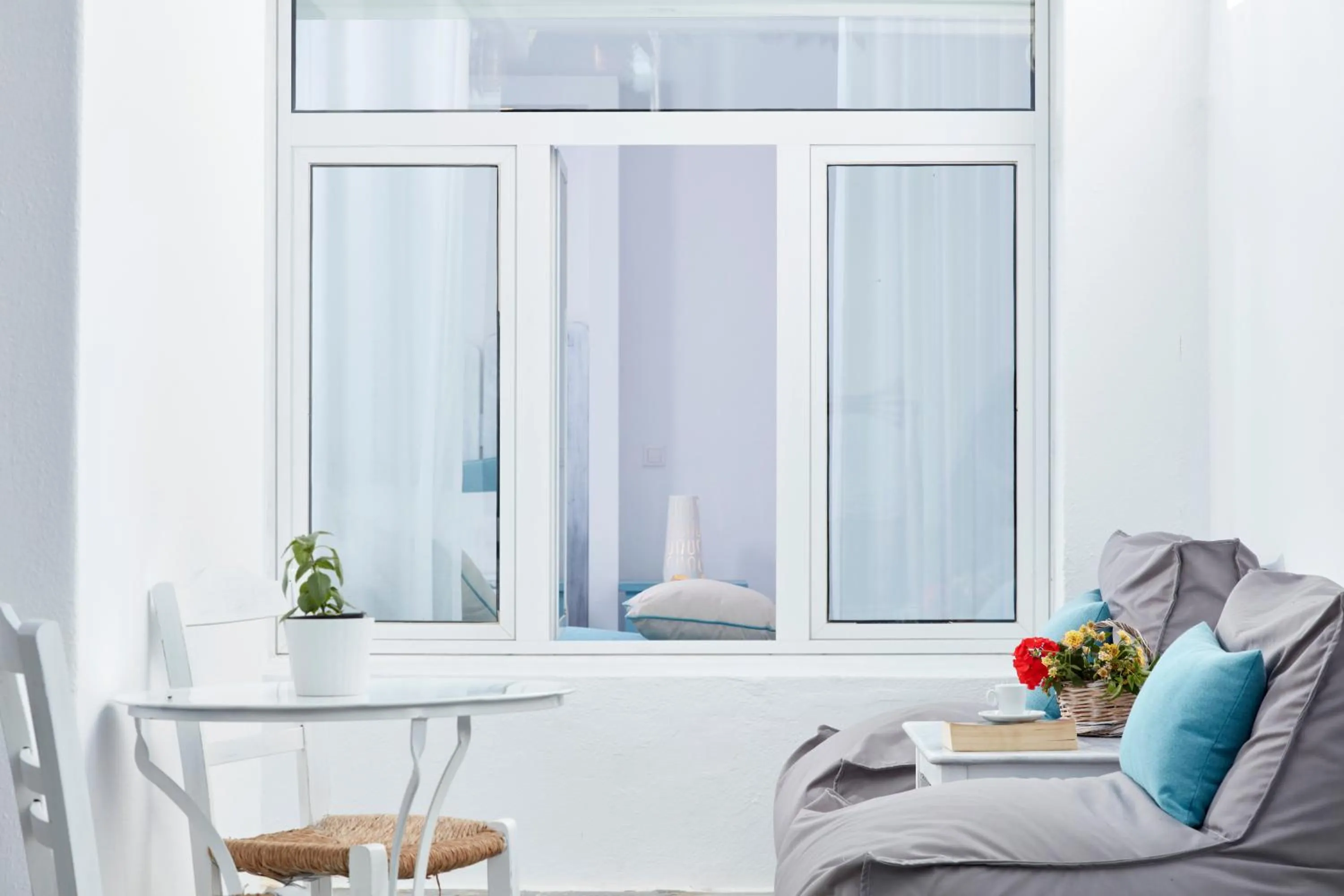 Patio in Mykonos Town Suites