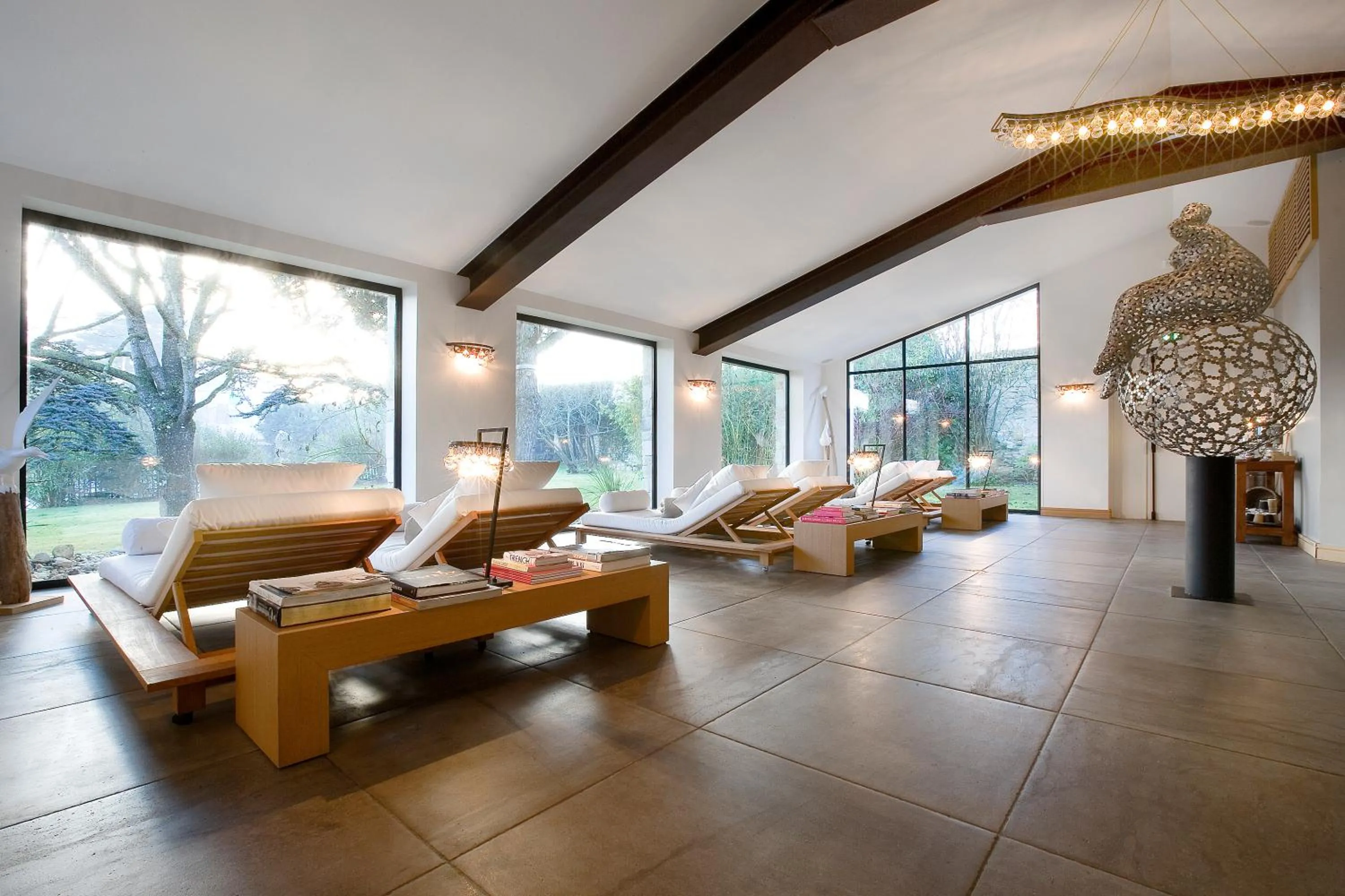 Steam room in Le Clos Saint-Martin Hôtel & Spa