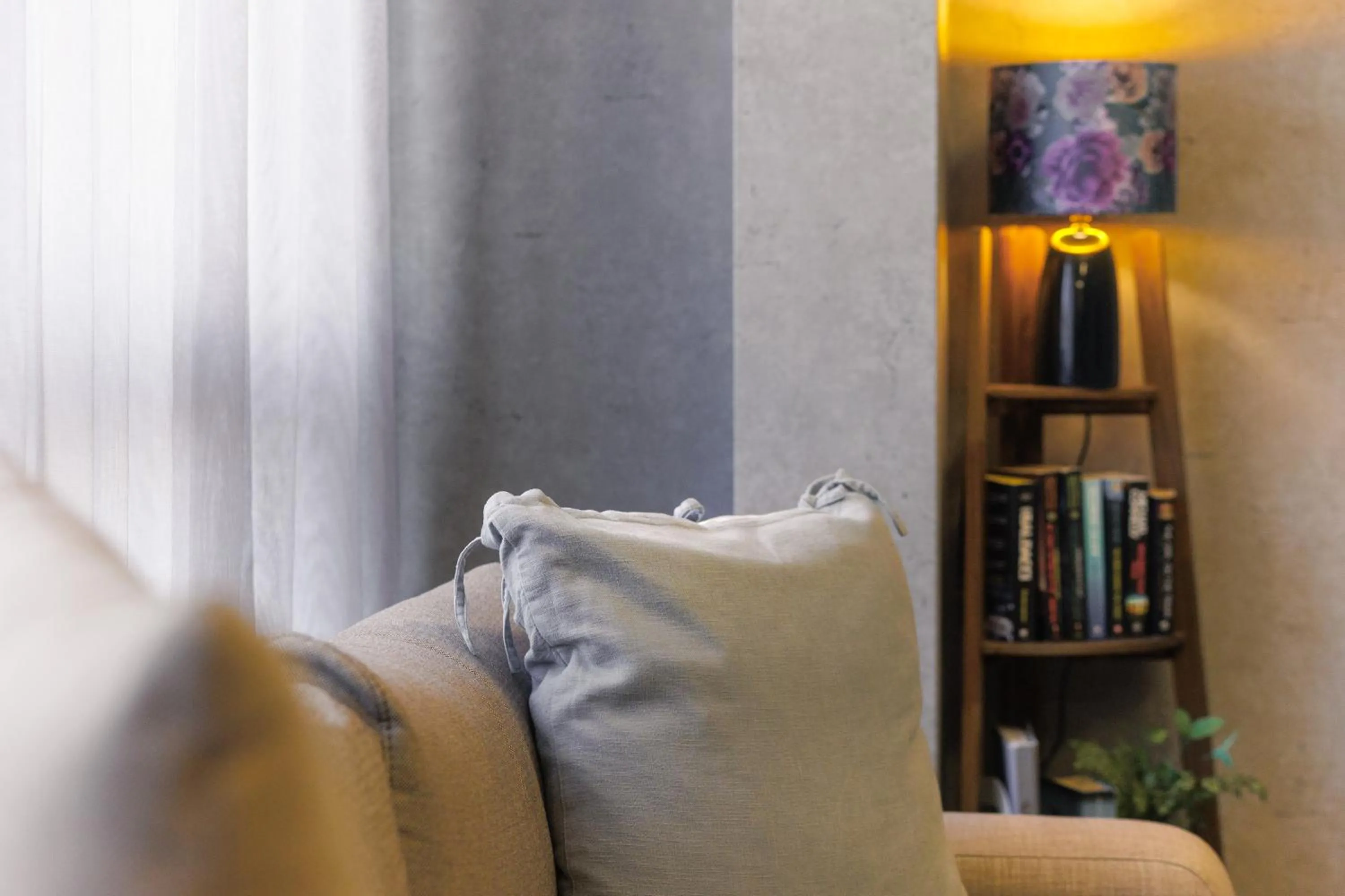 Living room in City Center Apartments with Parking