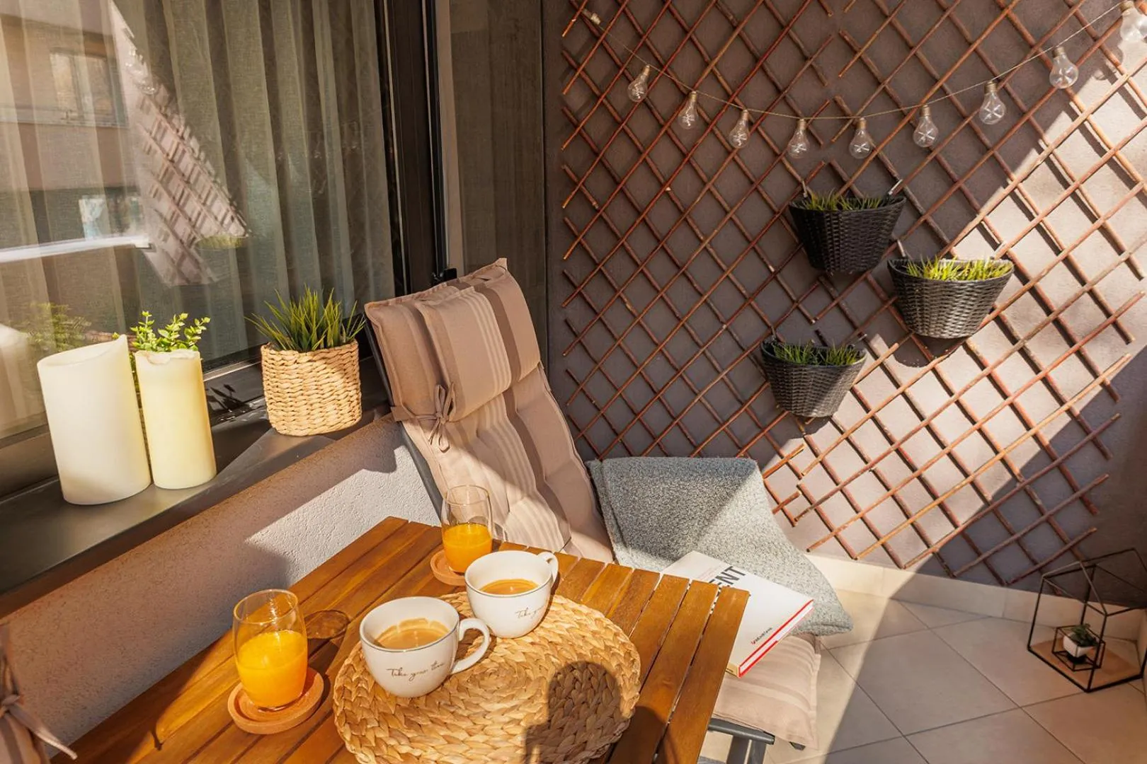 Balcony/Terrace in City Center Apartments with Parking