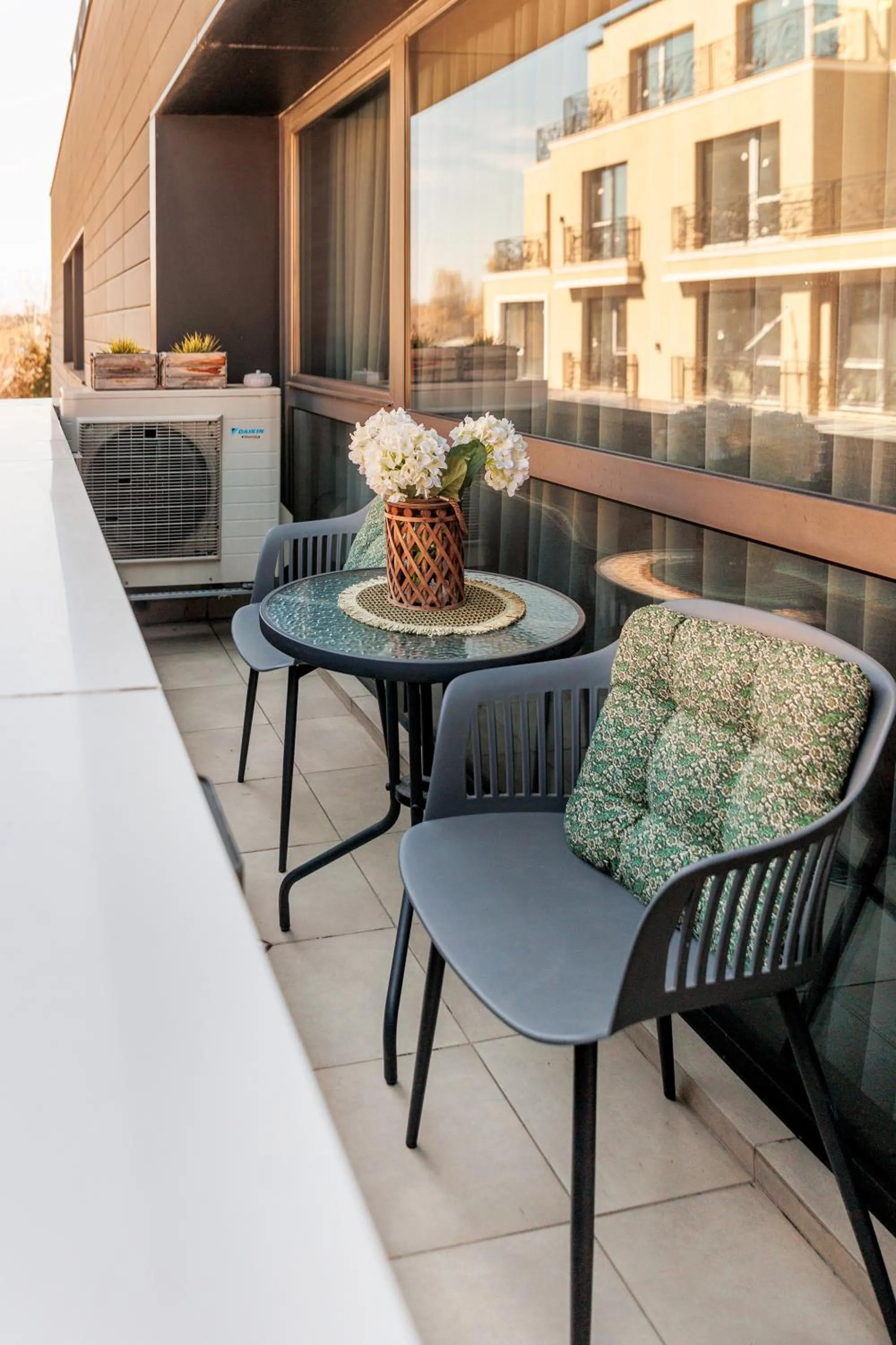 Balcony/Terrace in City Center Apartments with Parking