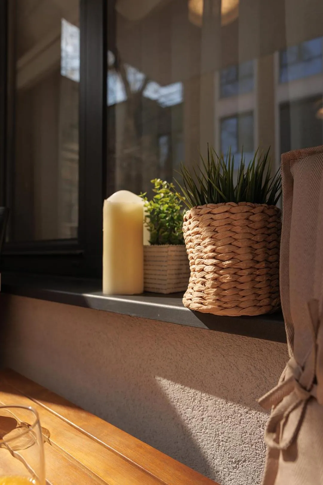 Decorative detail in City Center Apartments with Parking
