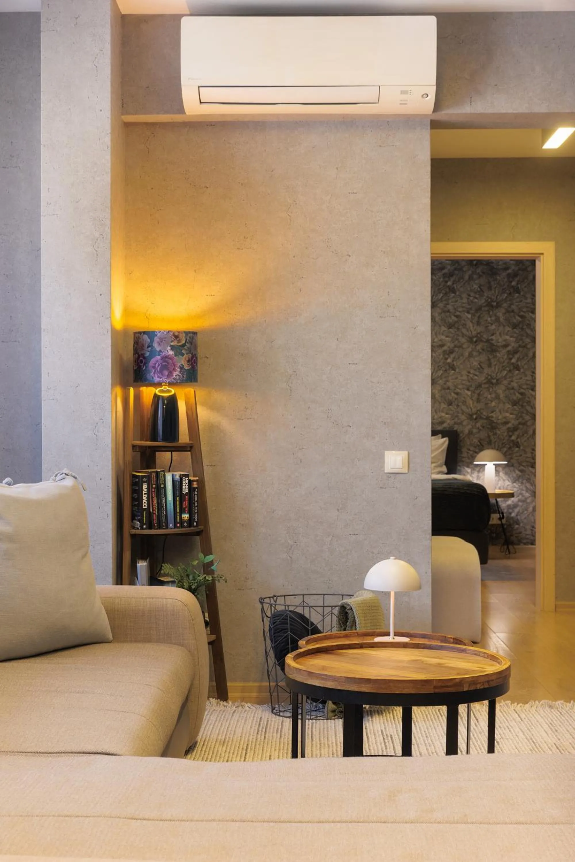 Living room in City Center Apartments with Parking