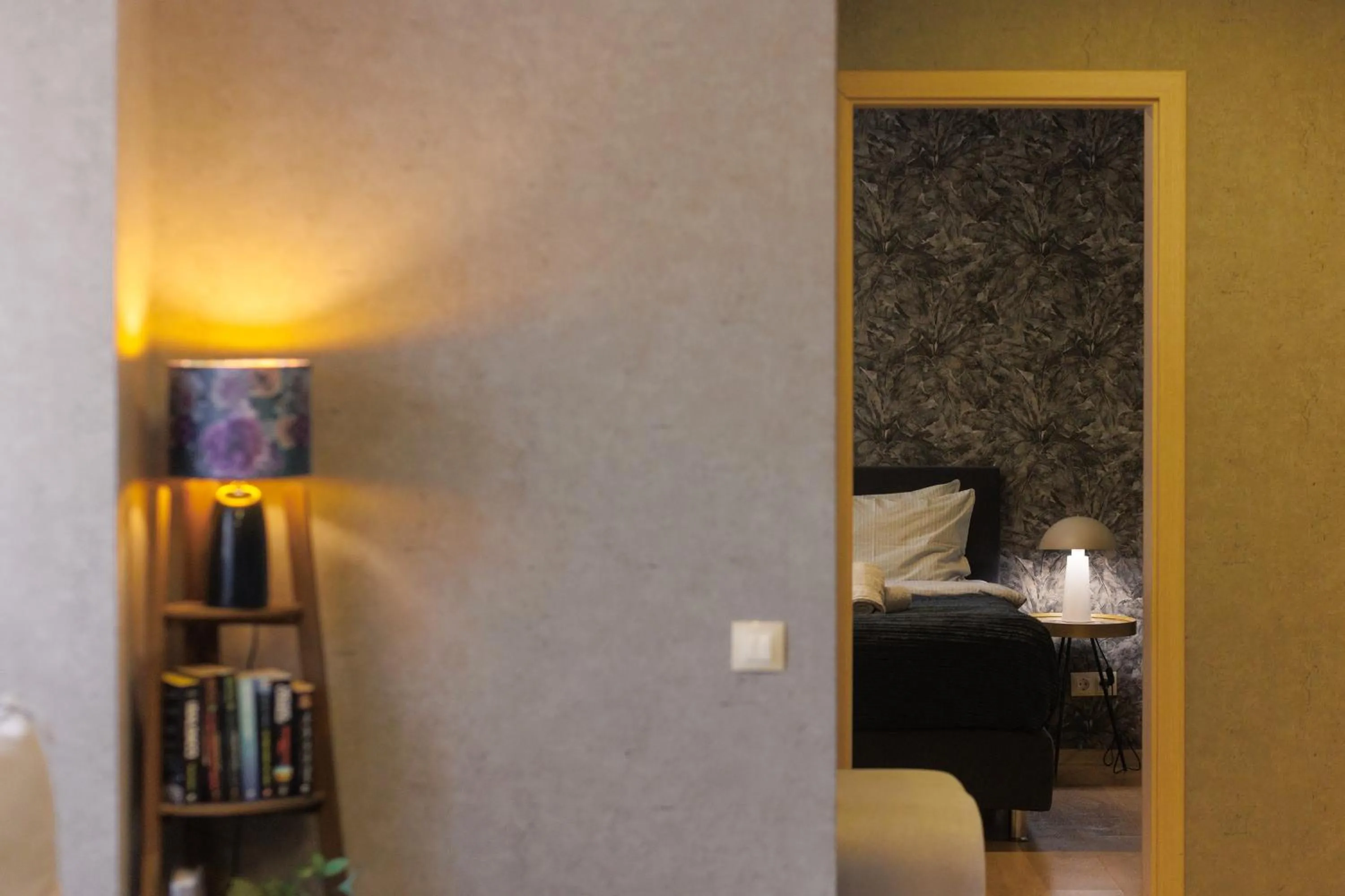 Living room, Bed in City Center Apartments with Parking