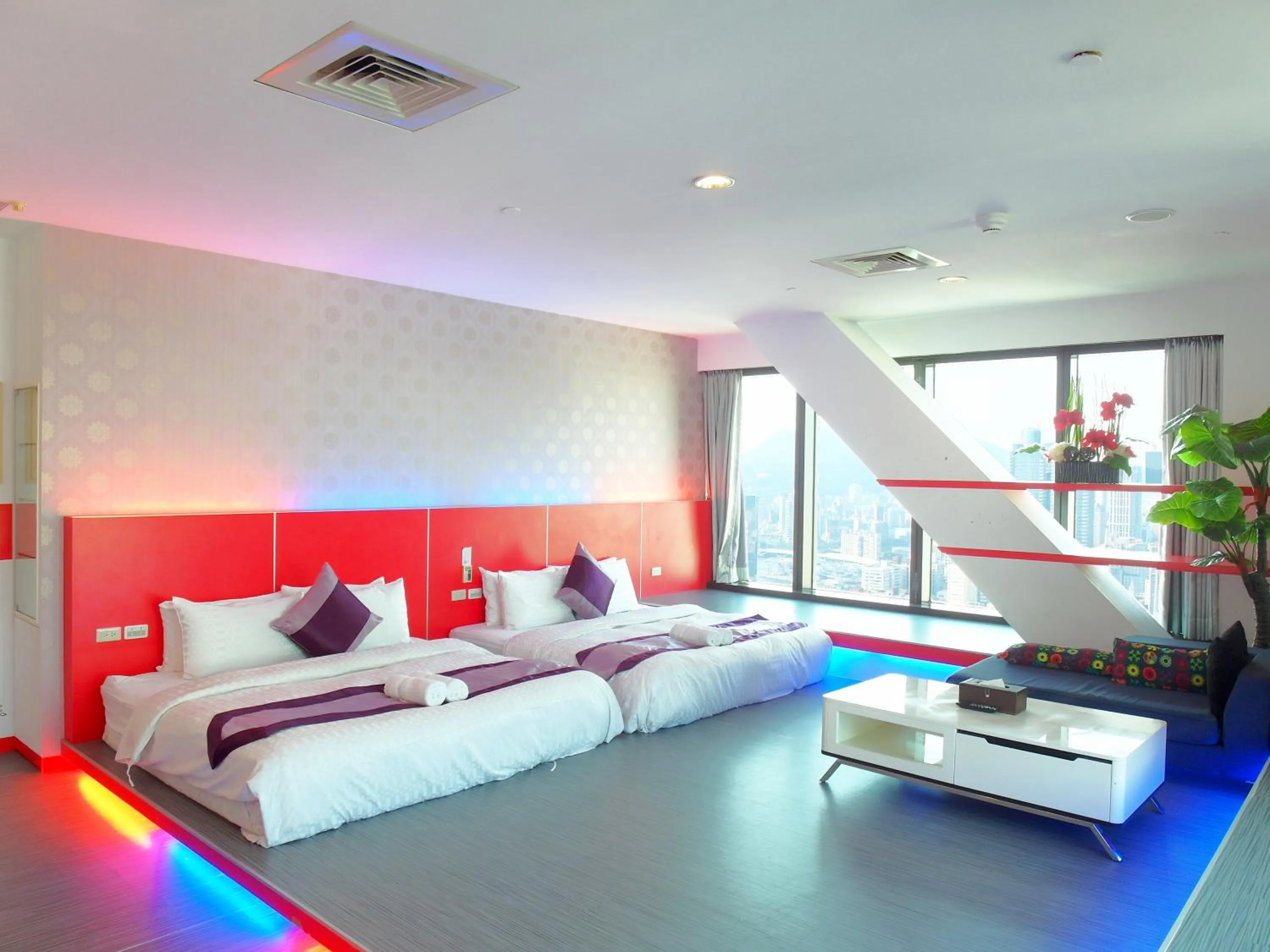 Bed in Neo Sky Hotel