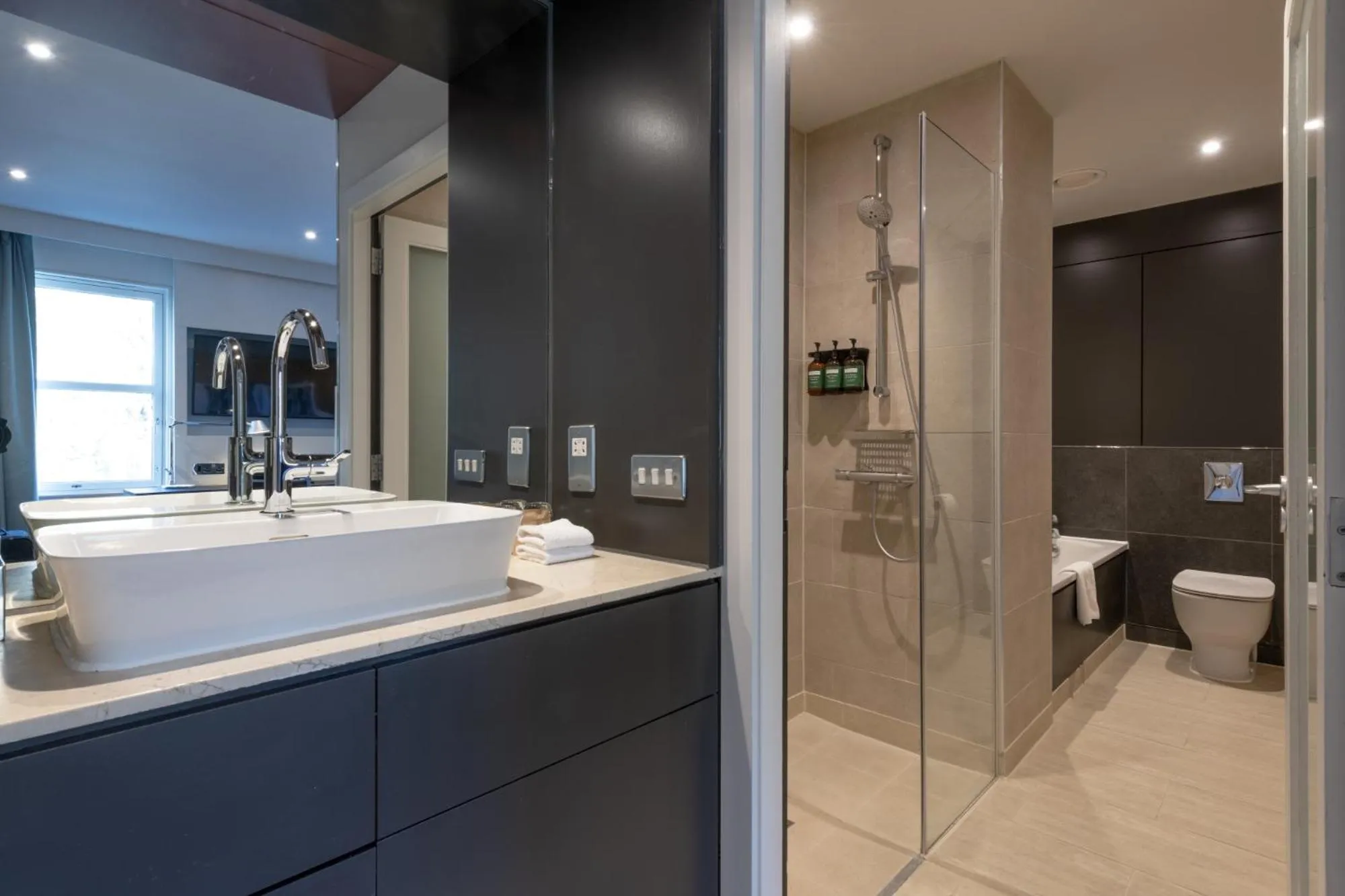 Shower in Apex City of Edinburgh Hotel