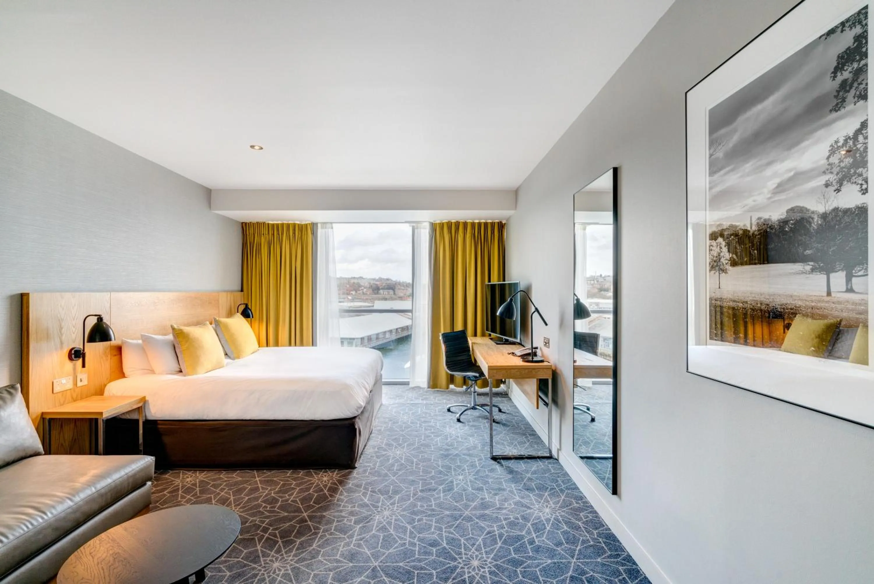 Bed in Apex City Quay Hotel & Spa