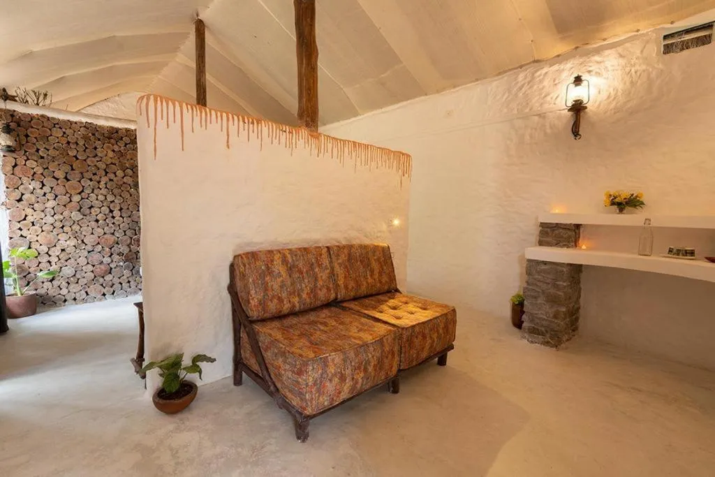 Living room in Deshadan Eco Valley Resort - An Eco friendly Mud House