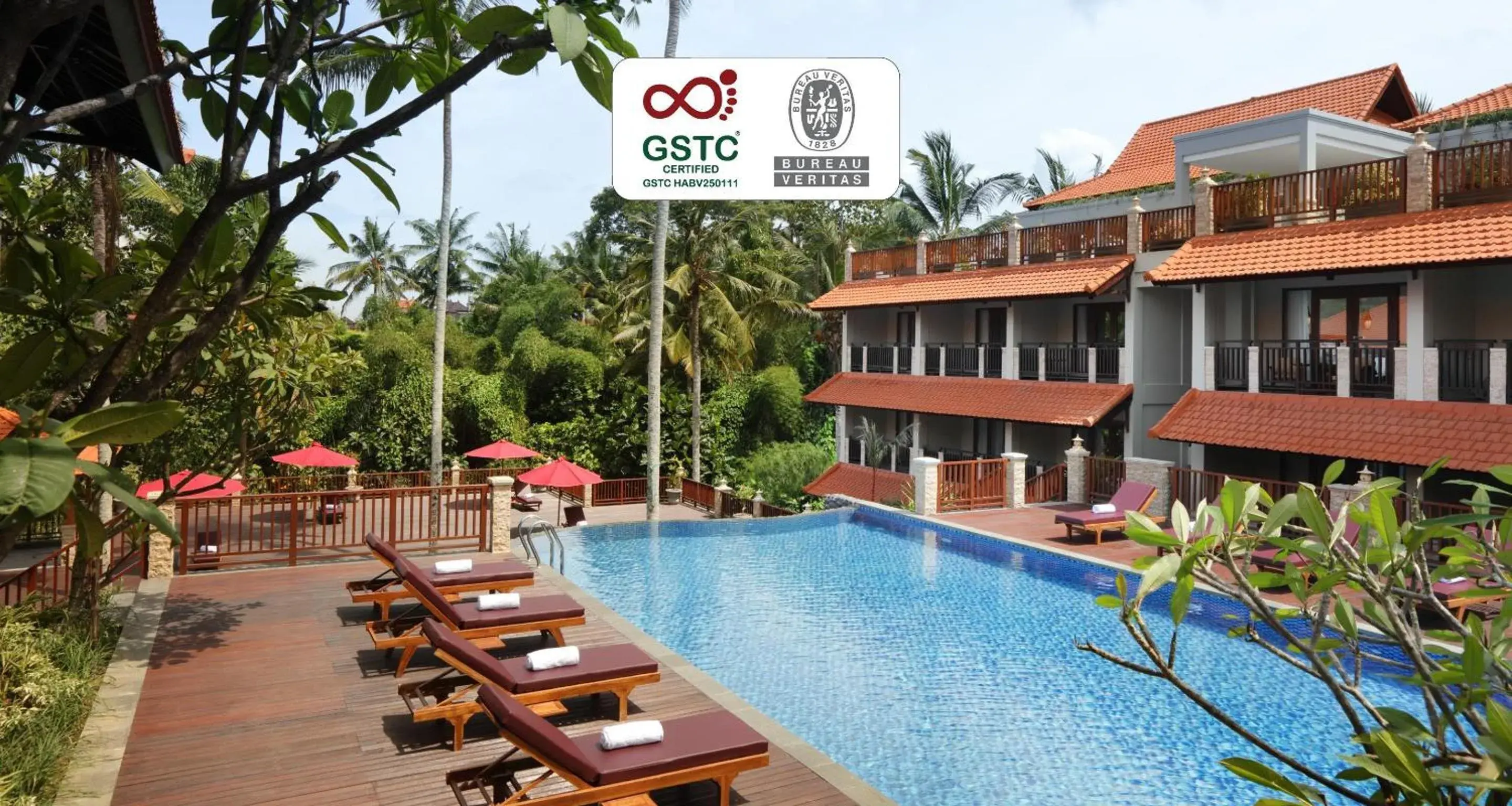 Pool view in Best Western Premier Agung Resort Ubud Pool view in Best Western Premier Agung Resort Ubud