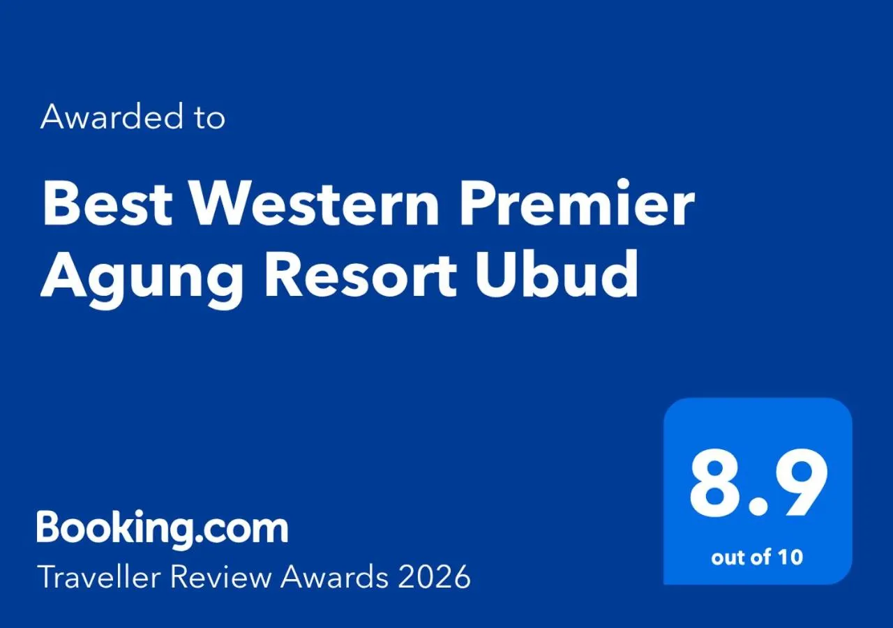 Certificate/Award in Best Western Premier Agung Resort Ubud