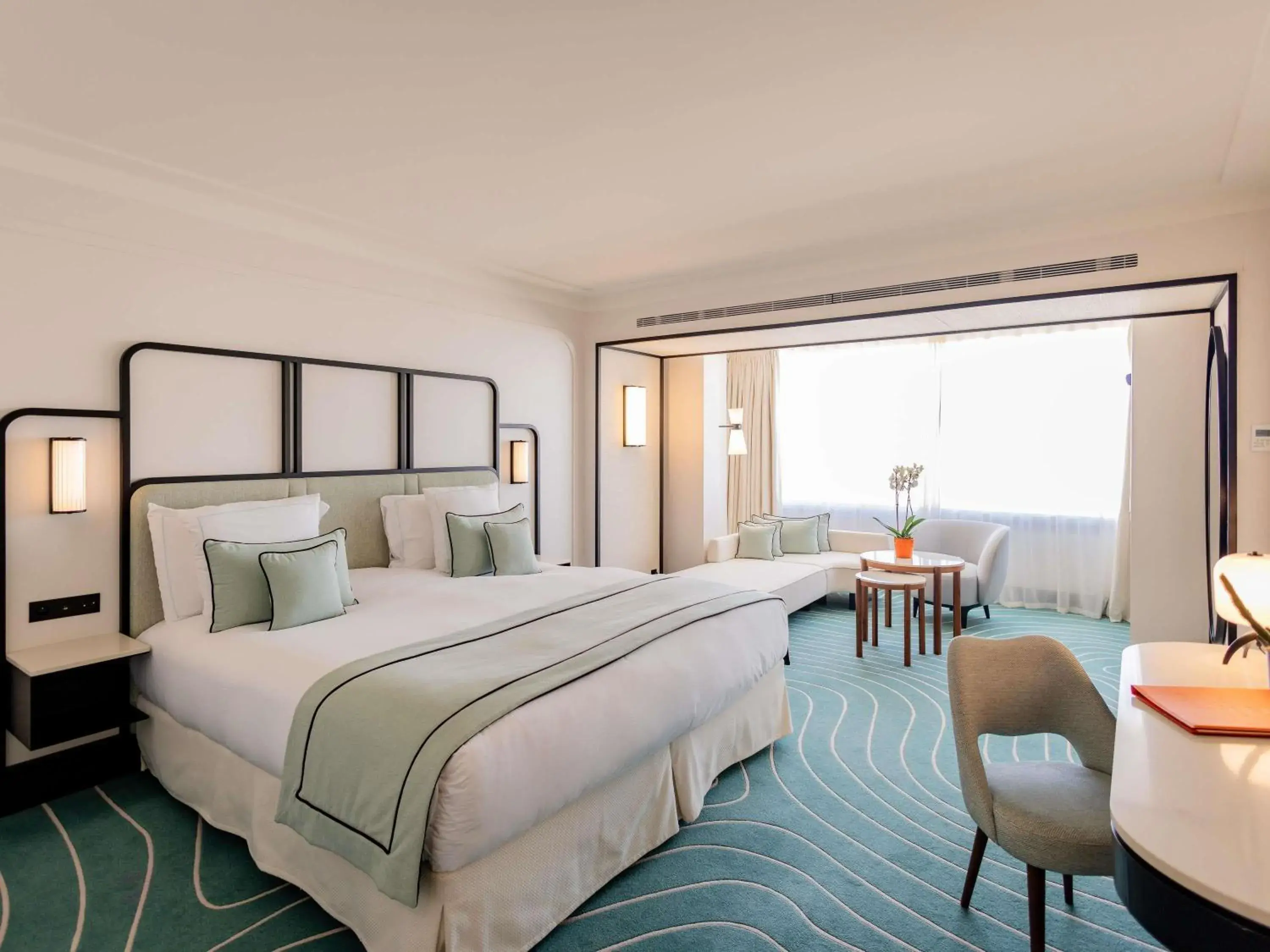 Bedroom, Bed in Mondrian Cannes Bedroom, Bed in Mondrian Cannes