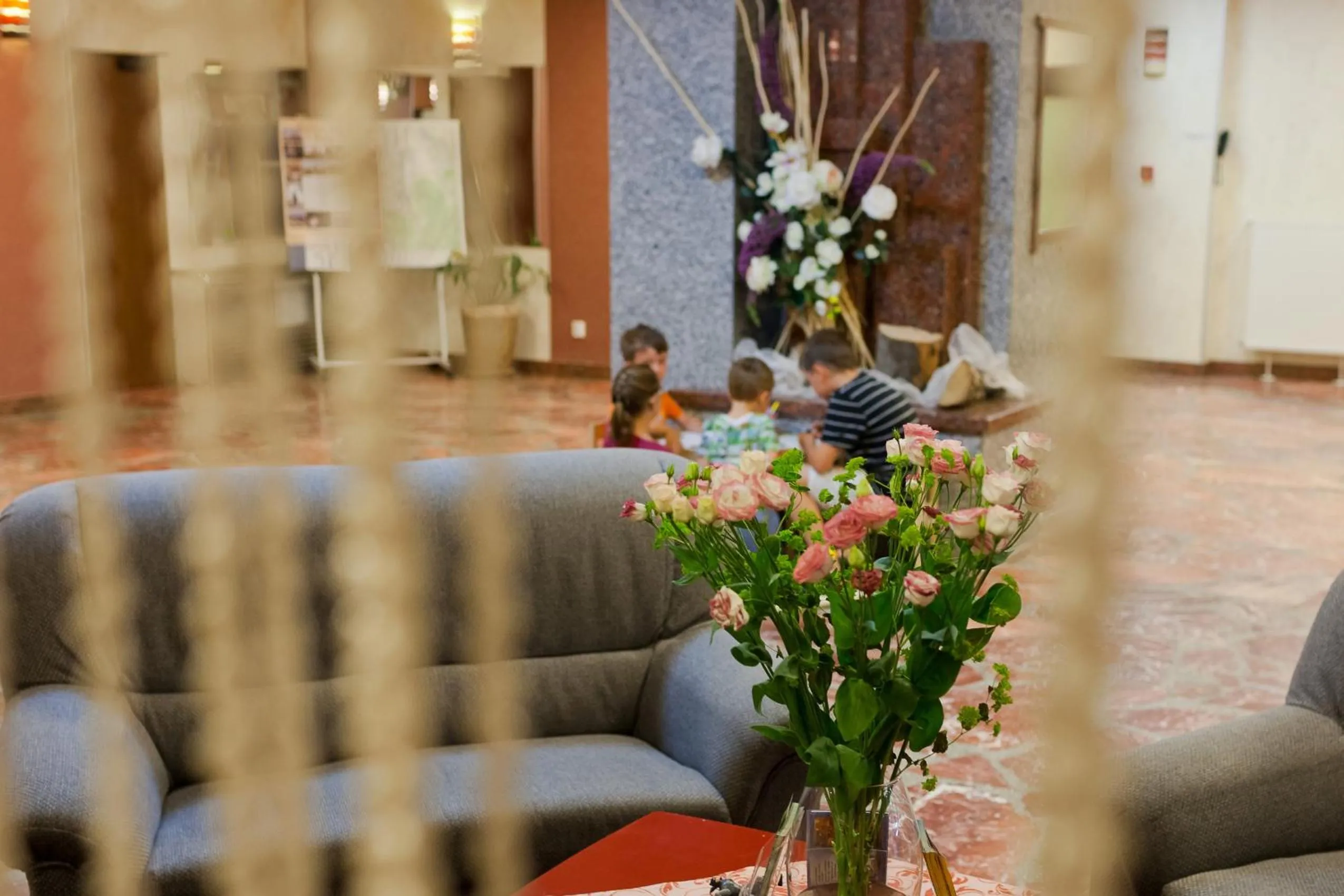 Lobby or reception in Hotel Jaskółka