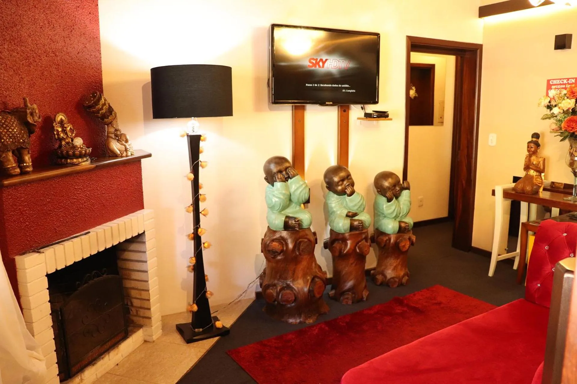 Communal lounge/ TV room in Pousada Hencke Haus