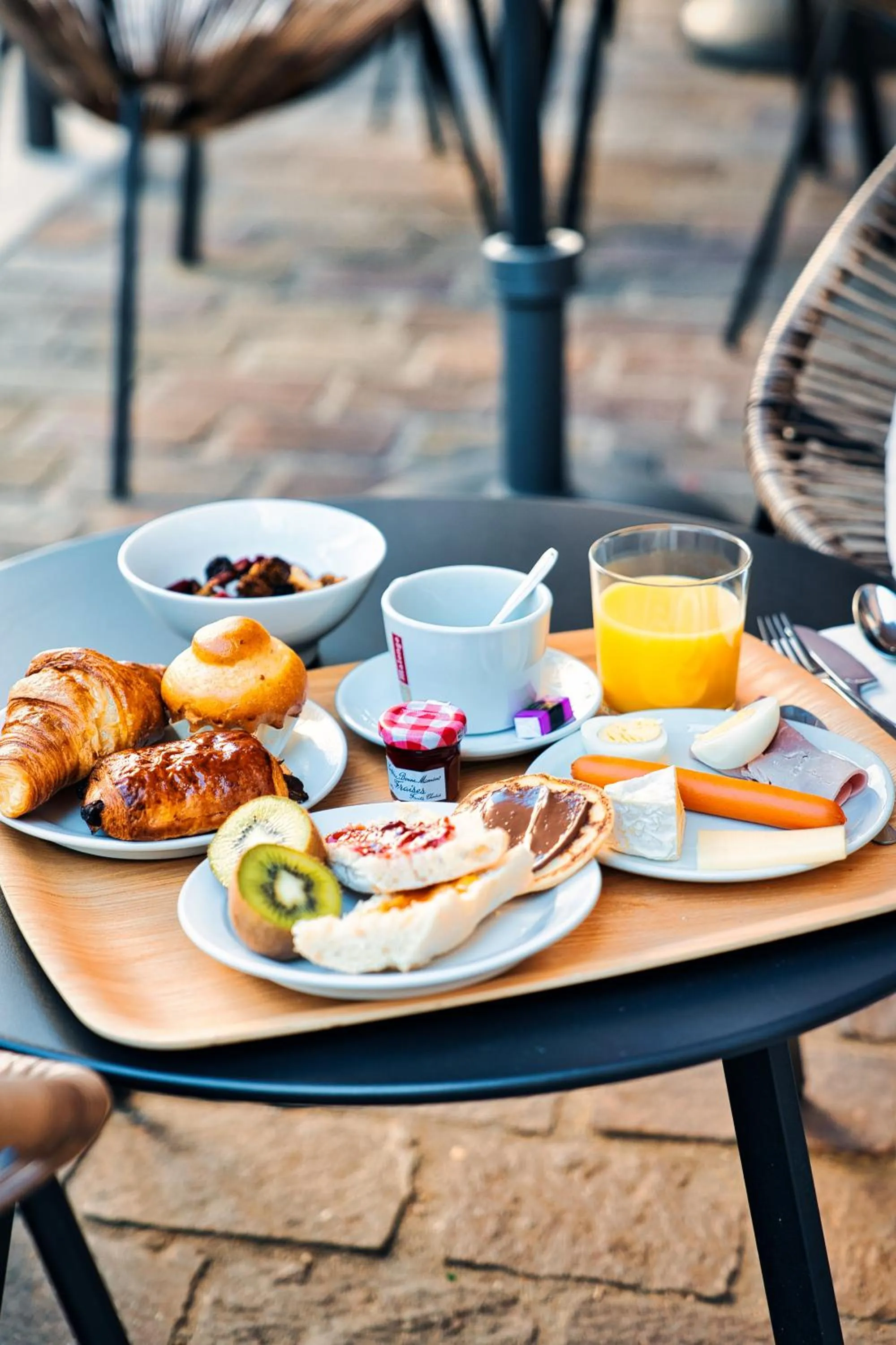 Breakfast in Hotel Les Palmiers