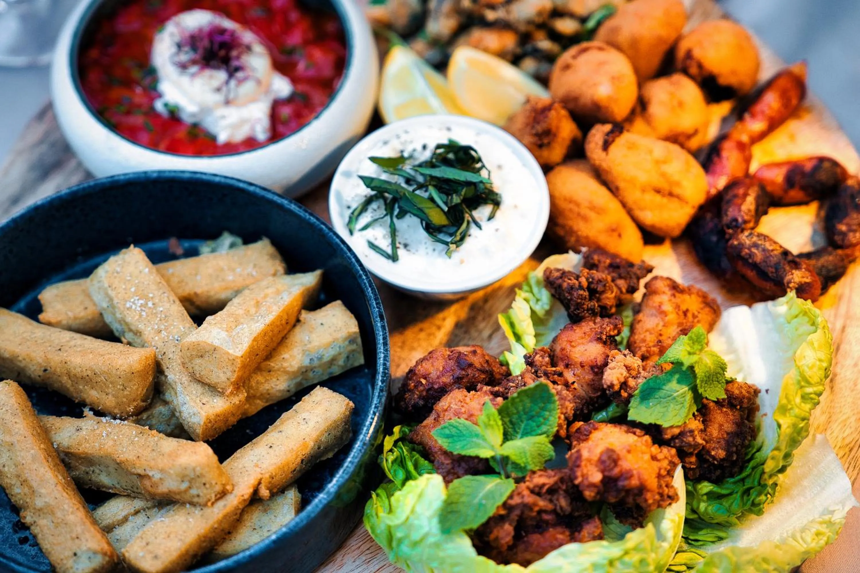 Dinner in Hotel Les Palmiers