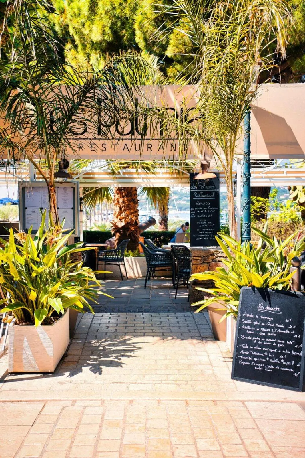 Facade/entrance in Hotel Les Palmiers