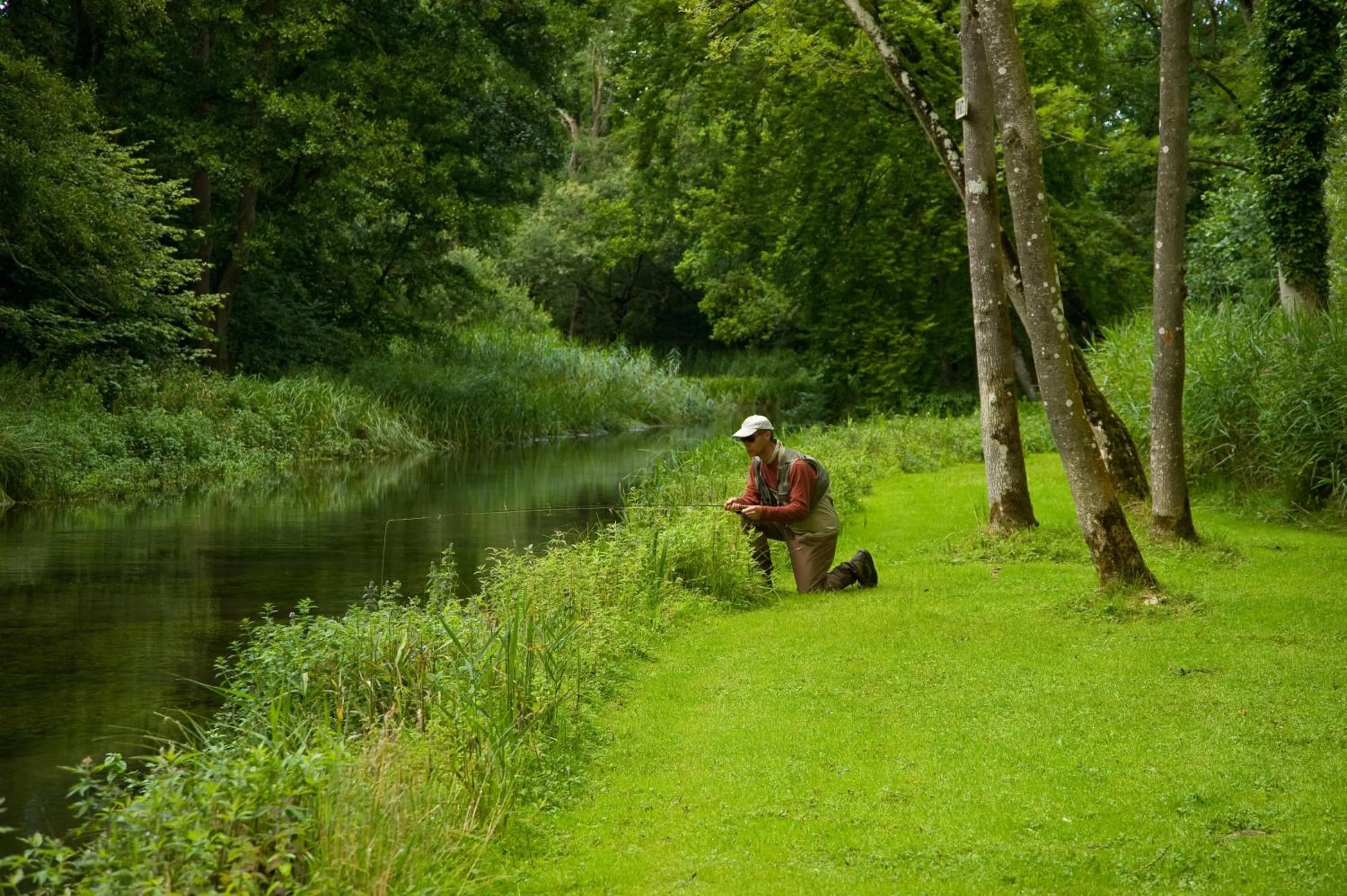 Fishing in The Grosvenor Stockbridge