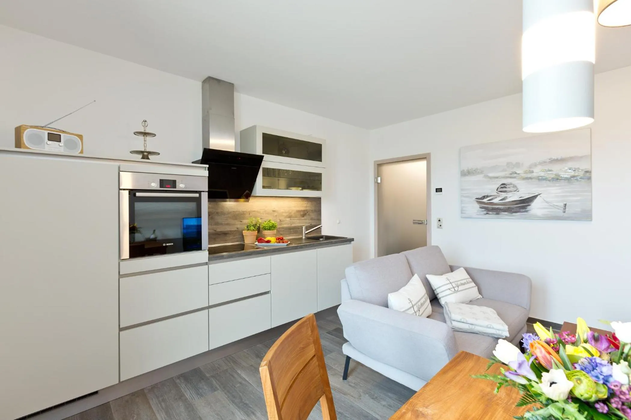 Kitchen or kitchenette in Kells Appartements