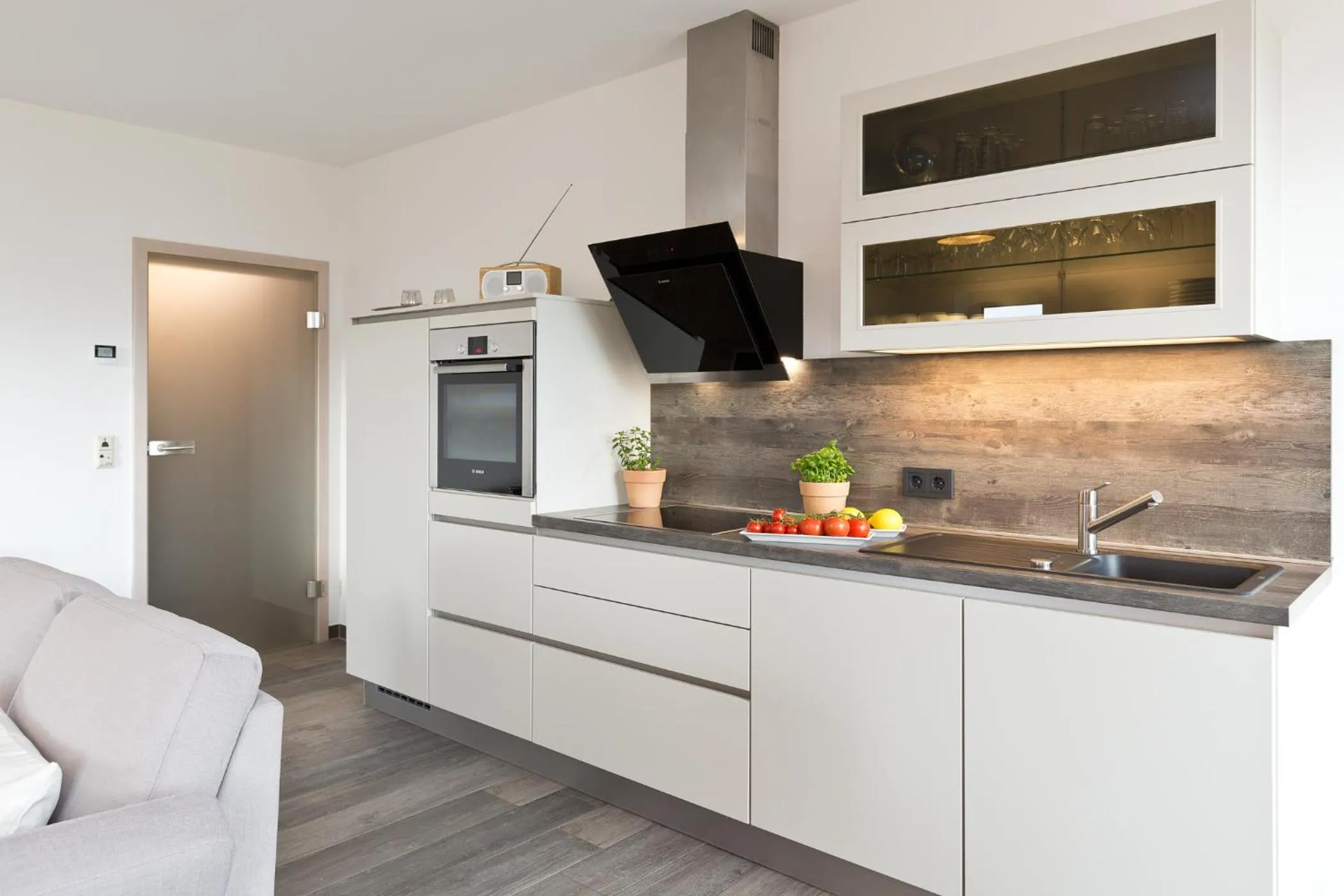 Kitchen or kitchenette in Kells Appartements