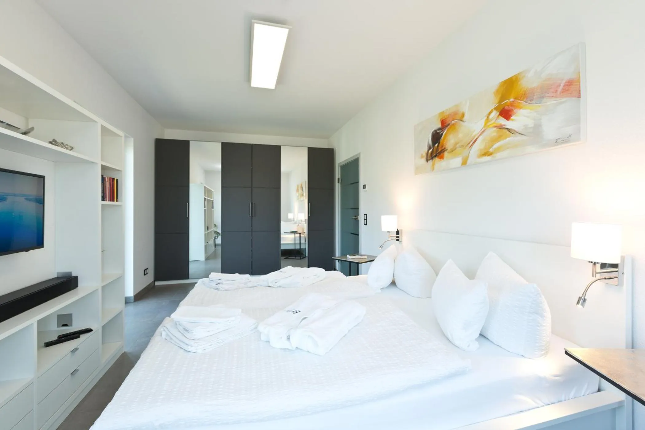 Bedroom, Bed in Kells Appartements