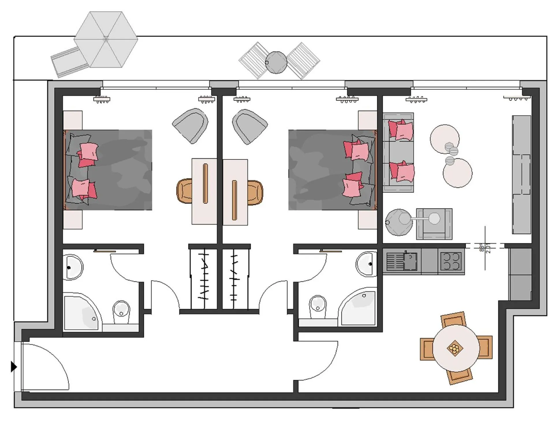 Area and facilities in Echt-Harz-Fewo
