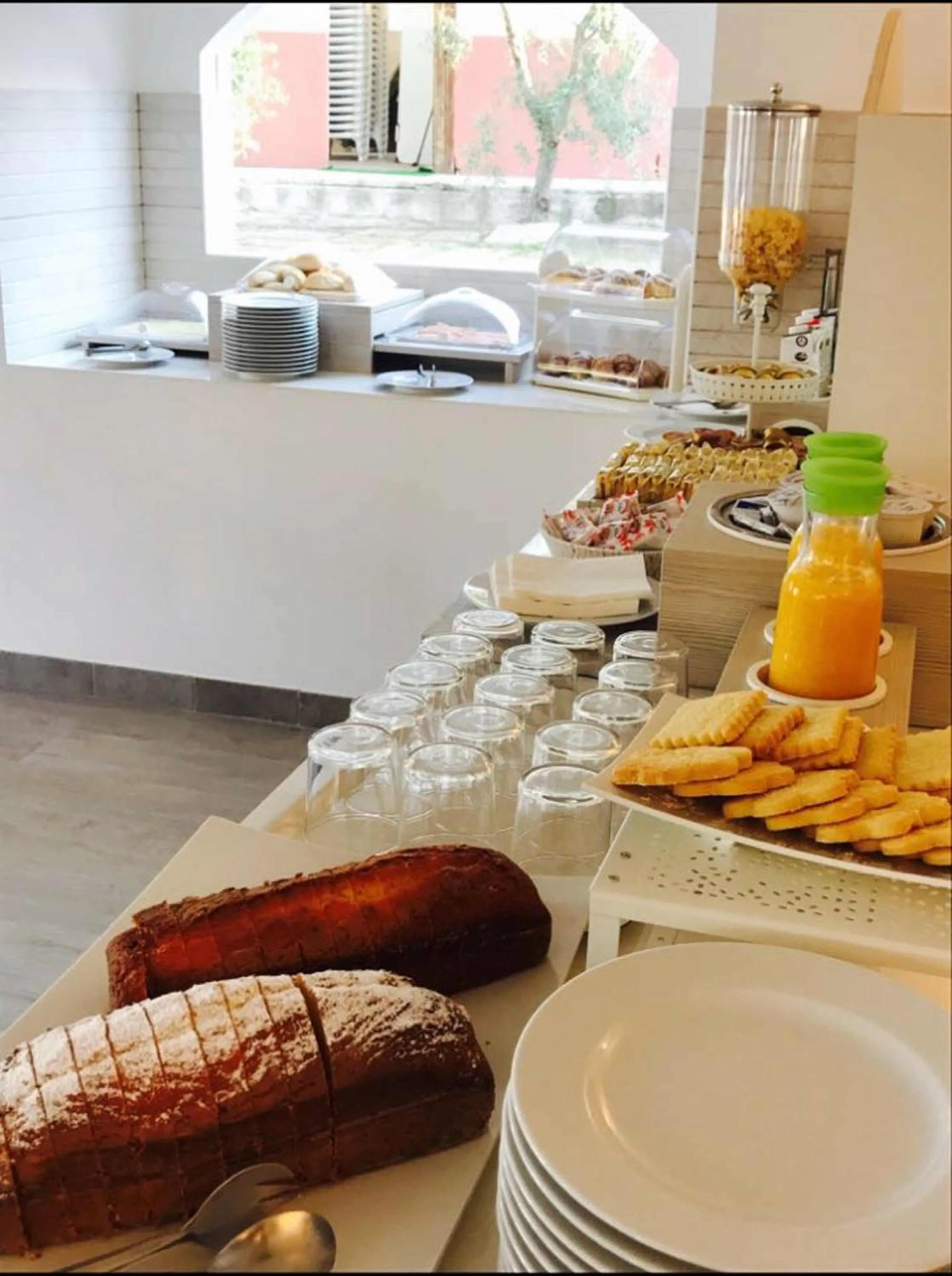 Italian breakfast in B&B Villa D'Amato