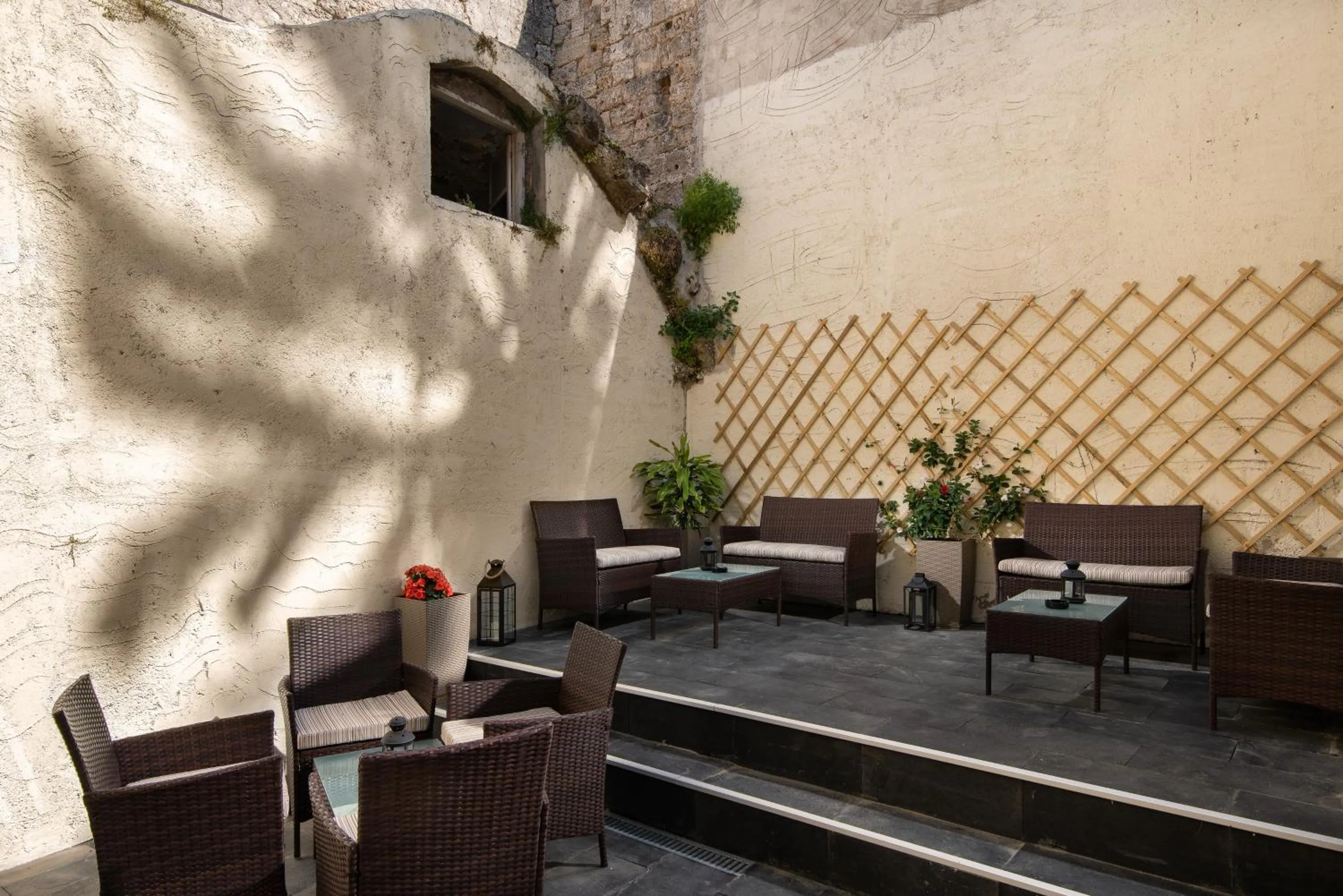 Seating area in Old Town Senses Boutique Hotel