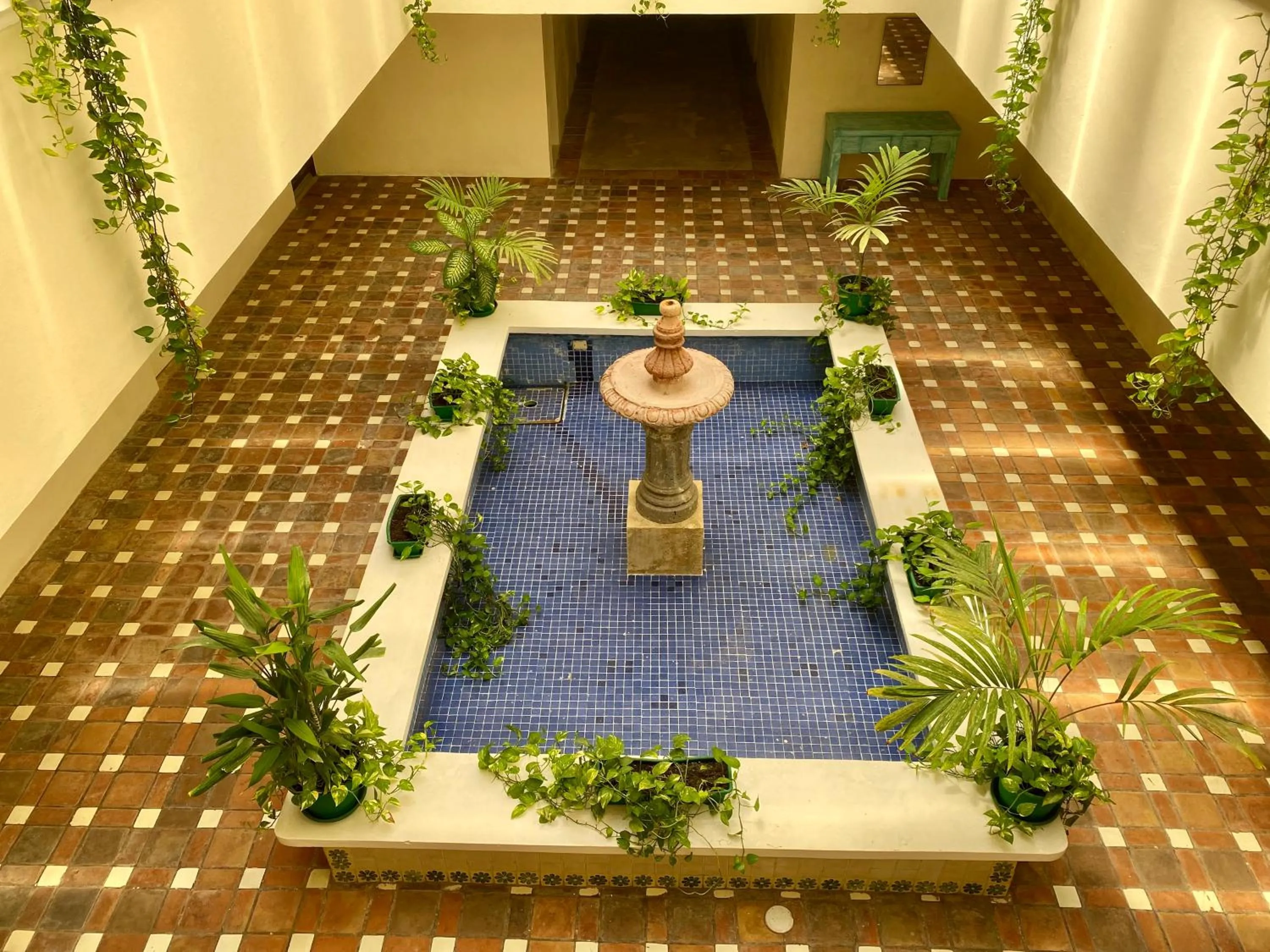 Inner courtyard view in Tropical apartment