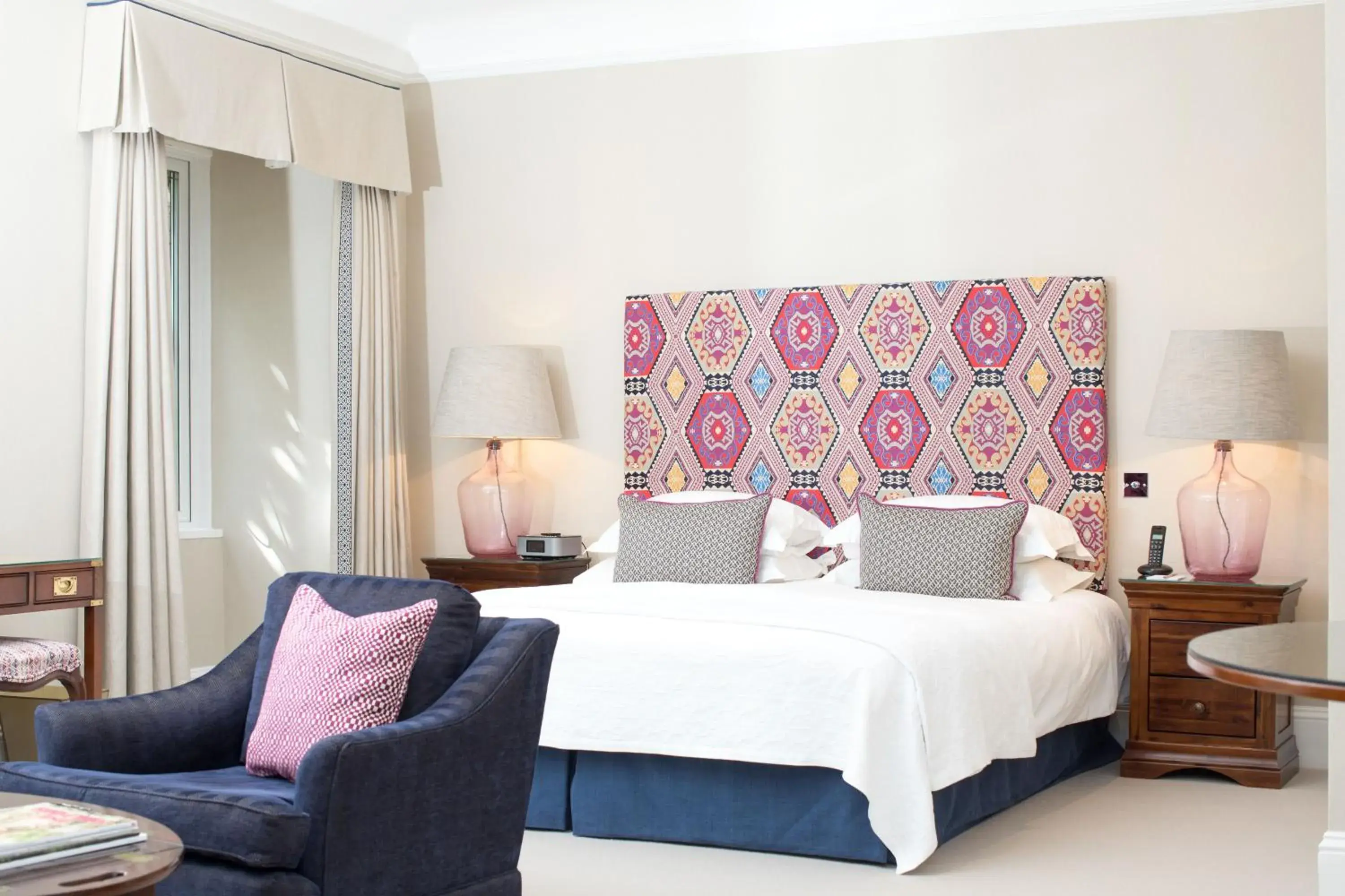 Decorative detail, Bed in Longueville Manor Decorative detail, Bed in Longueville Manor