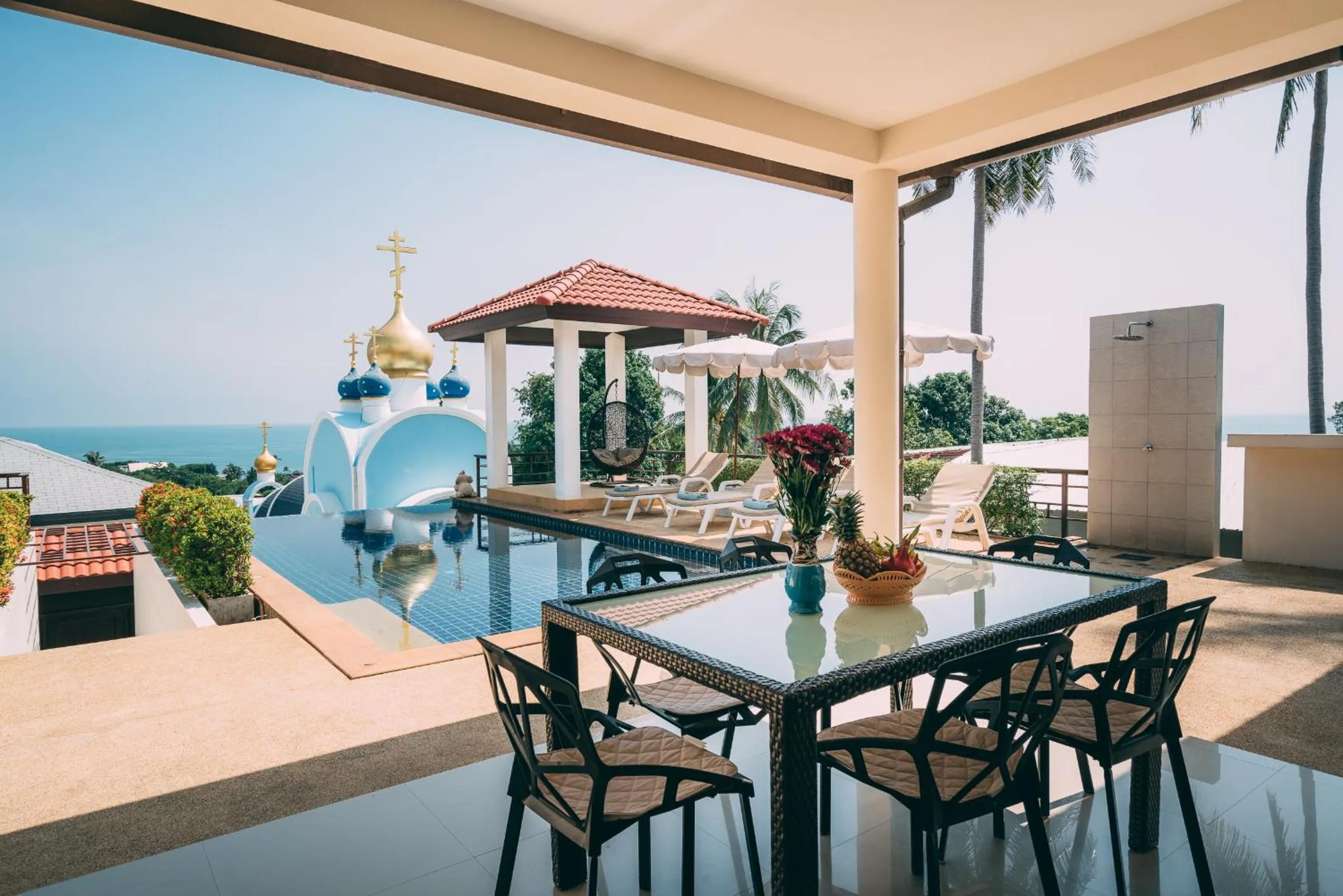 Balcony/Terrace in Lilu Villa In Lamai