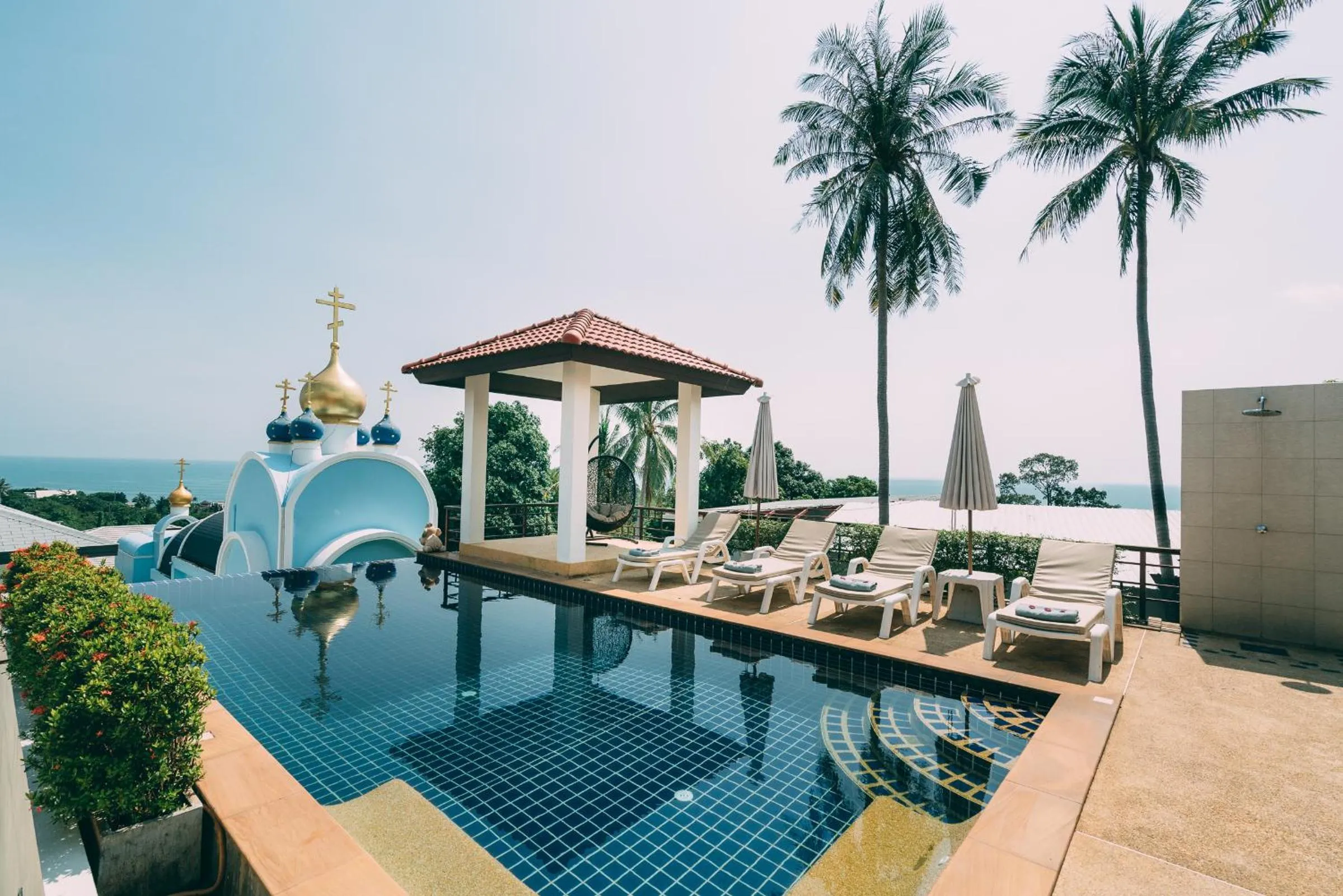 Pool view in Lilu Villa In Lamai