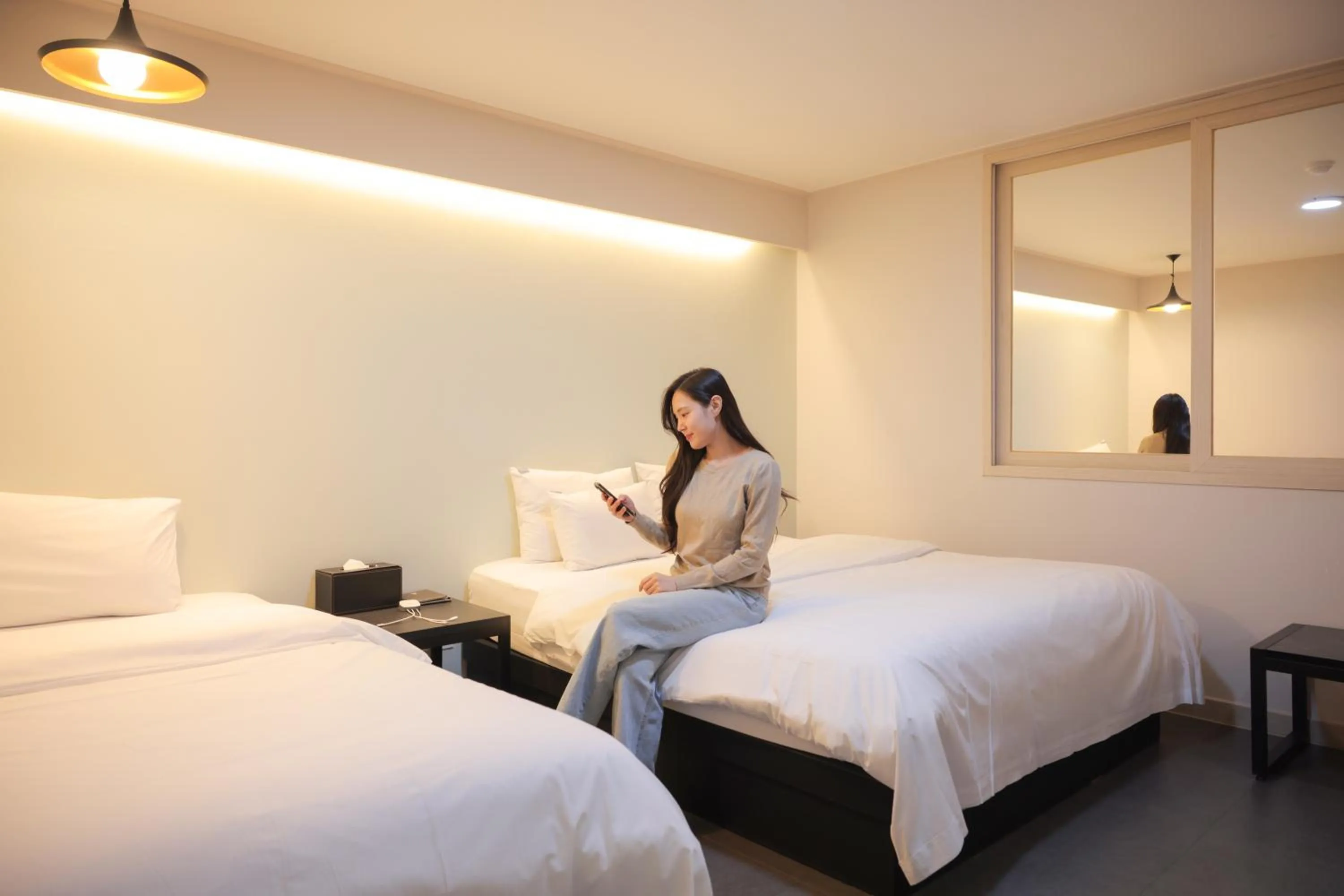 Bed in VIP Hotel Mokpo