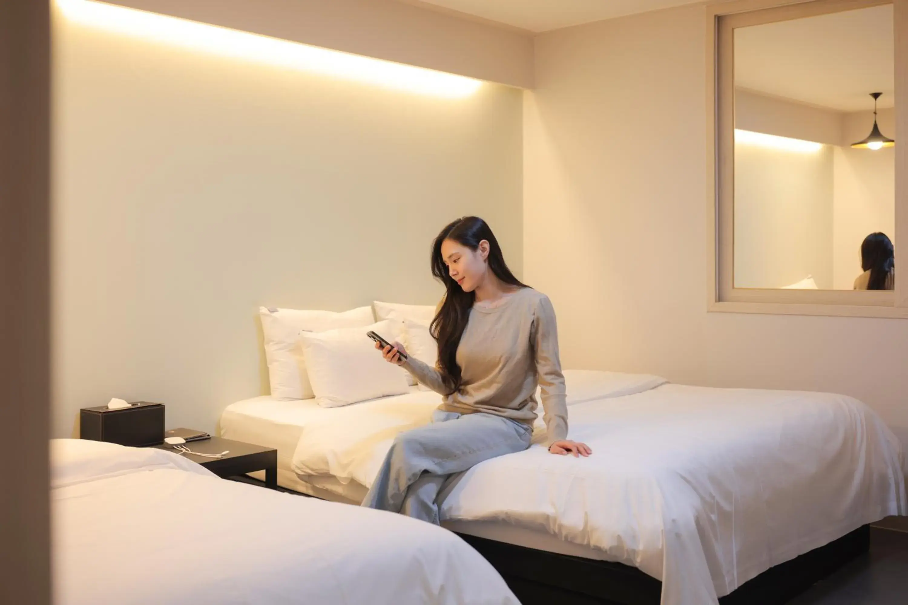 Bed in VIP Hotel Mokpo Bed in VIP Hotel Mokpo