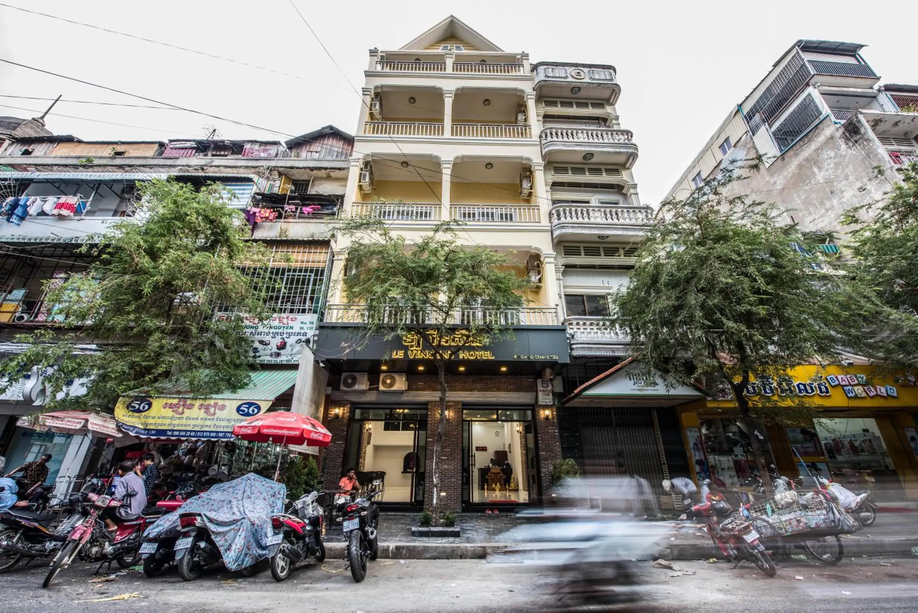 Facade/entrance in Phnom Penh Le Vincent Hotel Facade/entrance in Phnom Penh Le Vincent Hotel