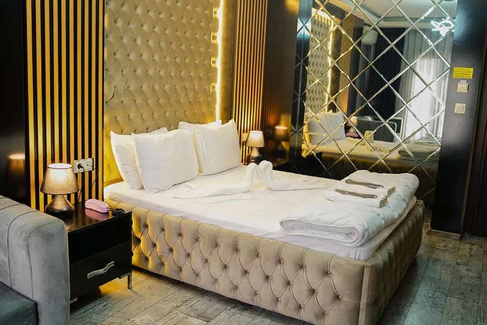 Bed in Ömer Agah Istanbul Hotel Bayrampasa