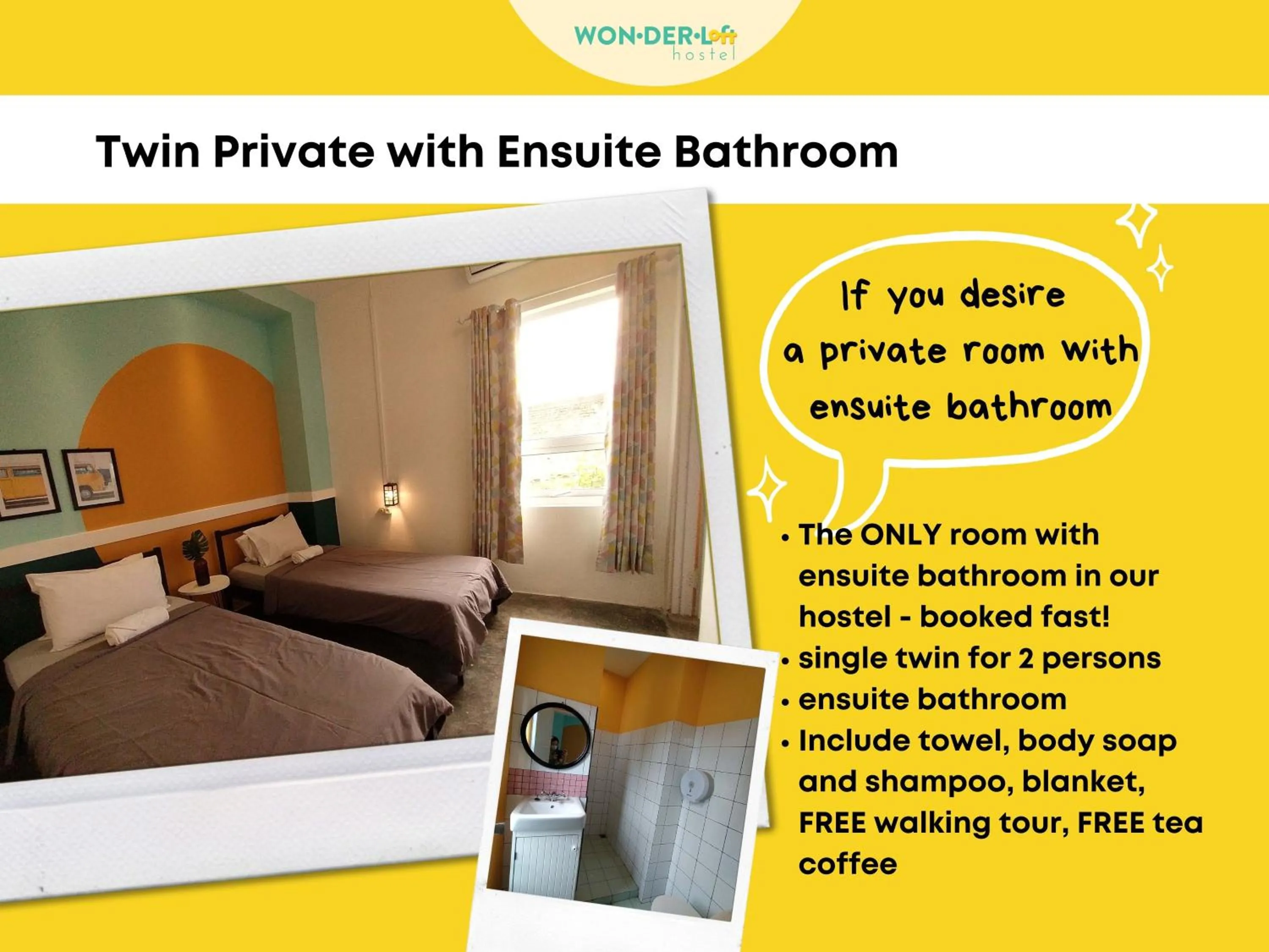 Bed in Wonderloft Hostel Kota Tua