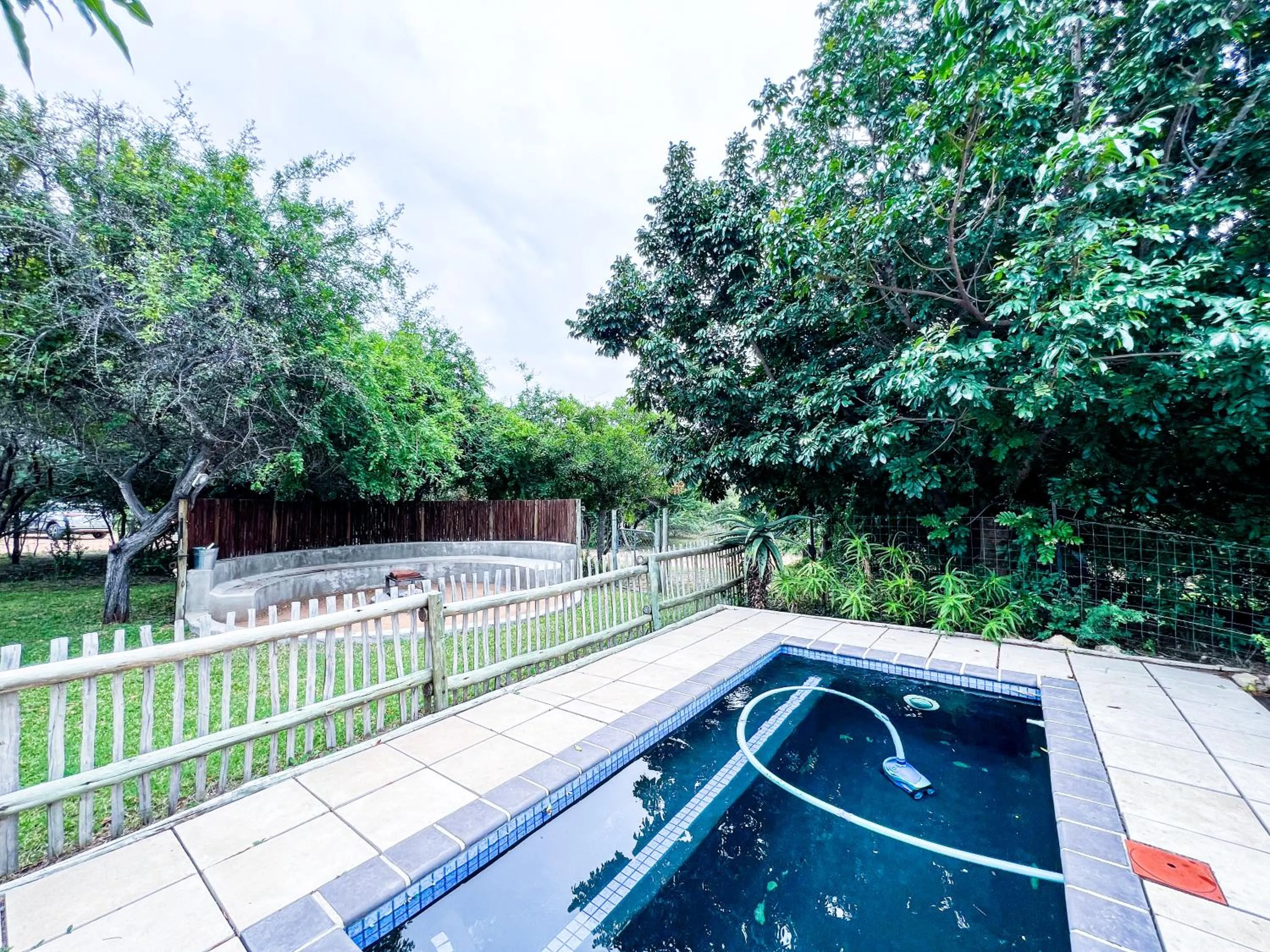 Pool view in 24 Degrees South Country Estate