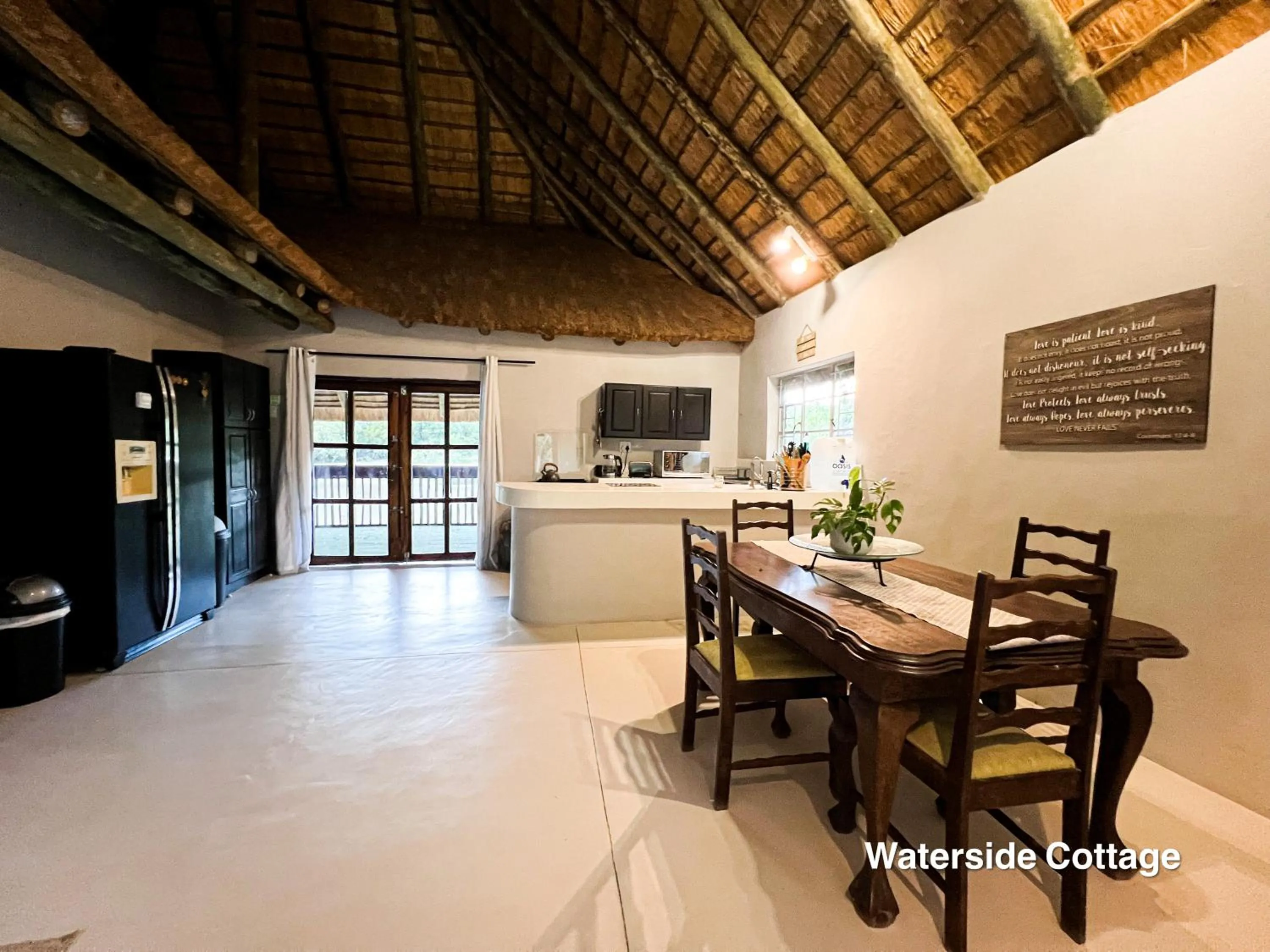 Dining area in 24 Degrees South Country Estate