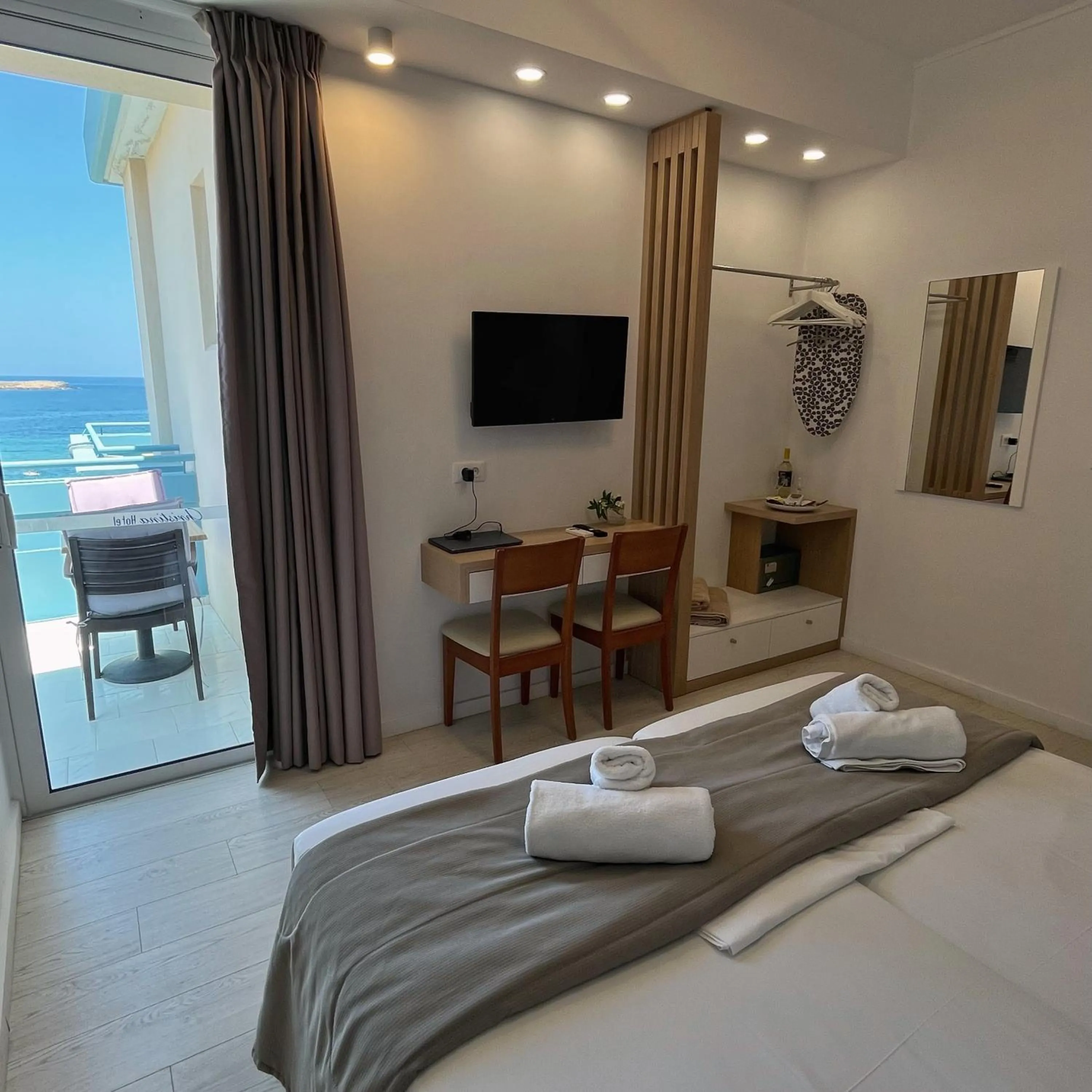 Bed in Christina Beach Hotel