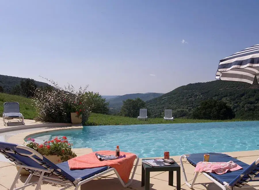 Swimming pool in Logis Hôtel-restaurant La Mère Biquette Swimming pool in Logis Hôtel-restaurant La Mère Biquette