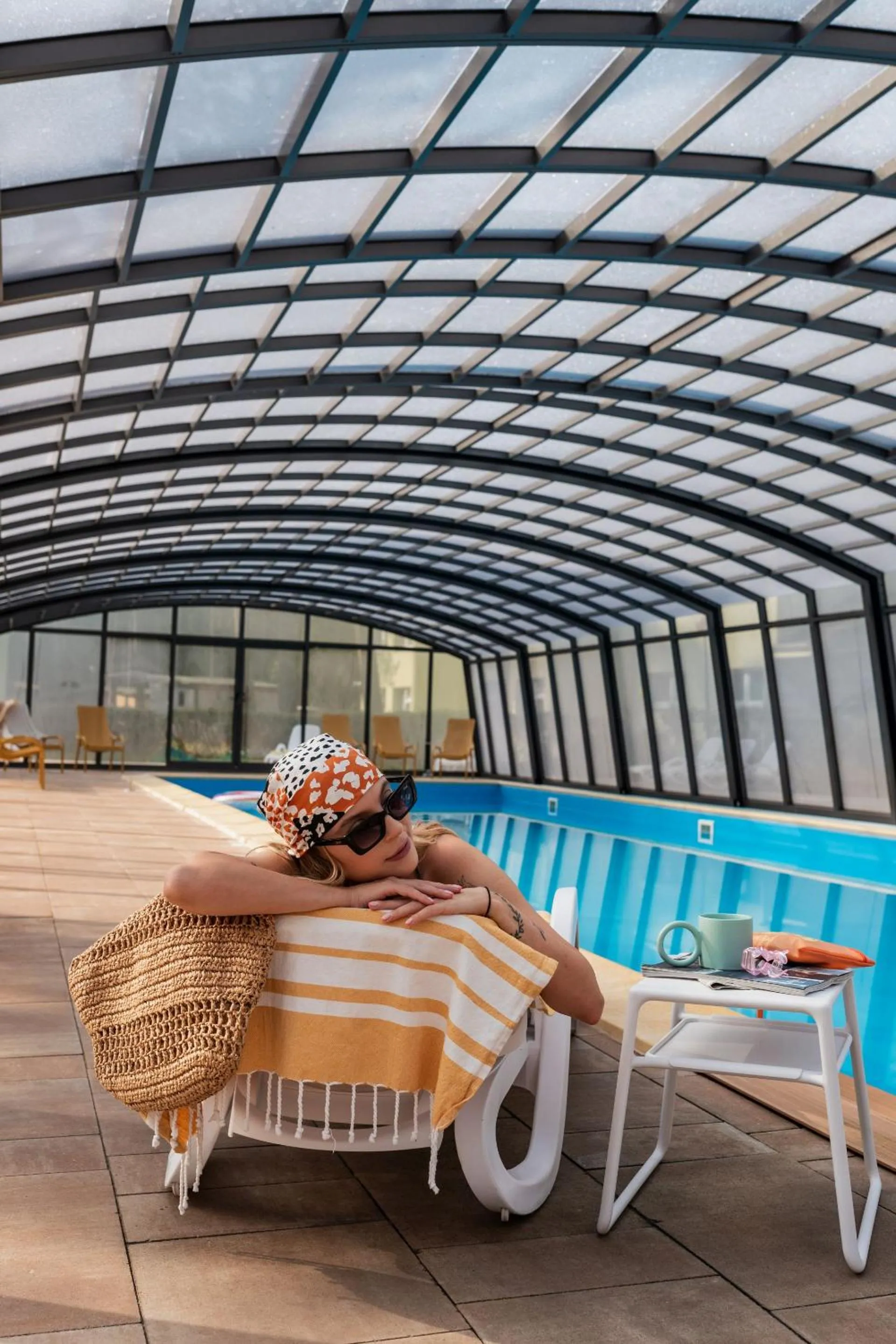 Swimming pool in O.W. Krakus II - Domki i Pokoje