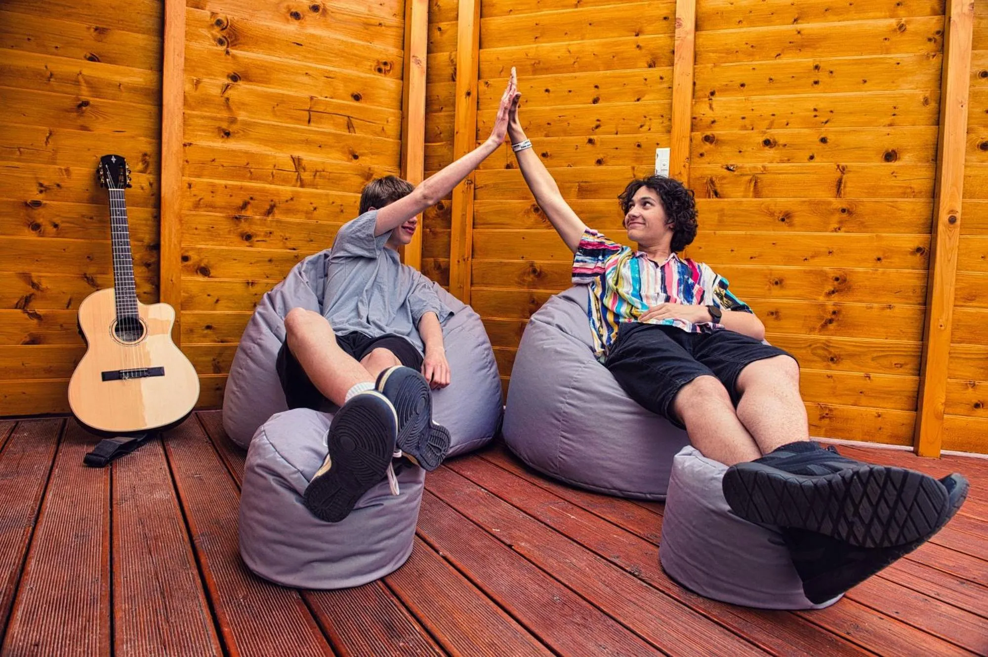 People in Holiday Park Zator