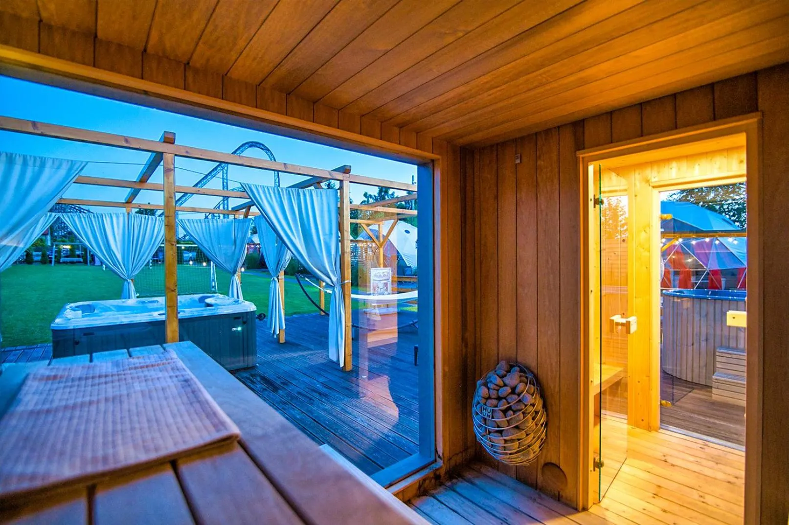 Sauna, Bed in Holiday Park Zator