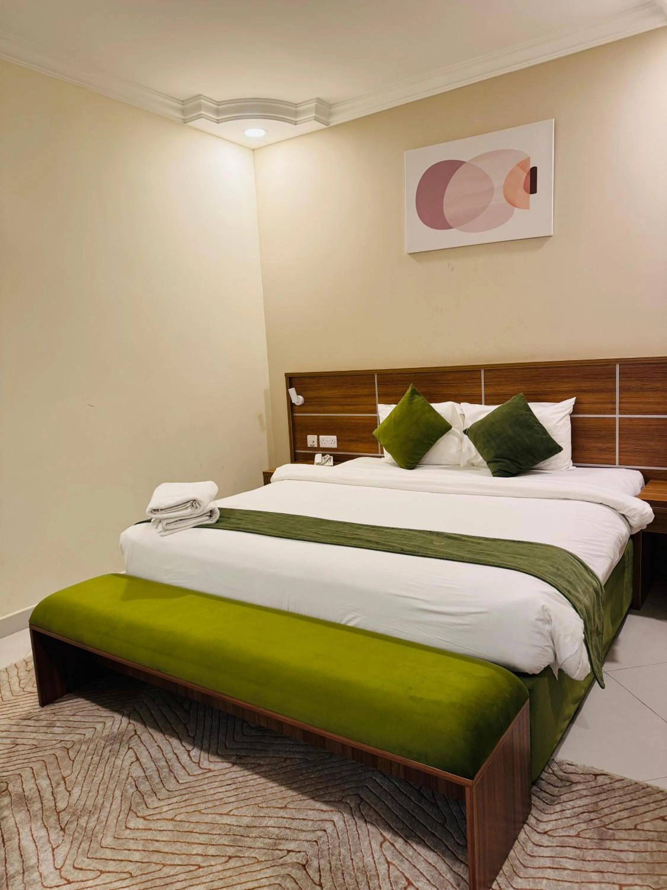 Bed in Muscat Hills Hotel